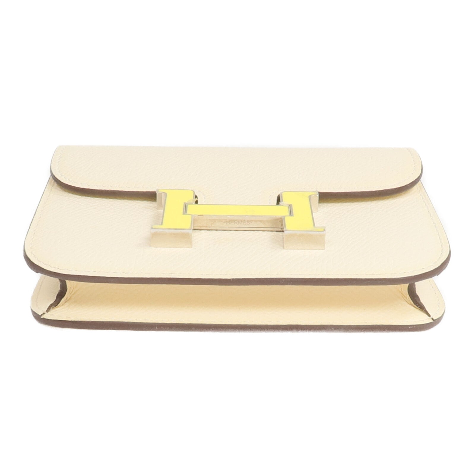 HERMES Epsom皮革Constance Slim Wallet錢包Nata