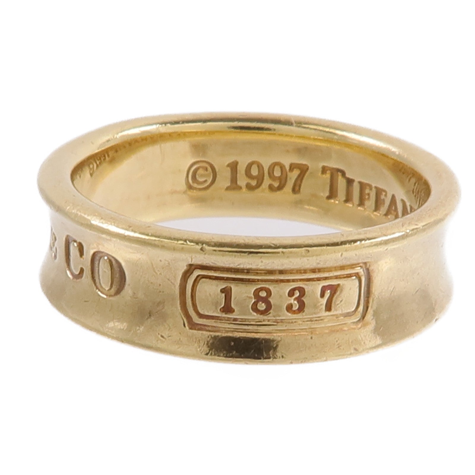 TIFFANY＆CO 18K黃金1837 Ring戒指