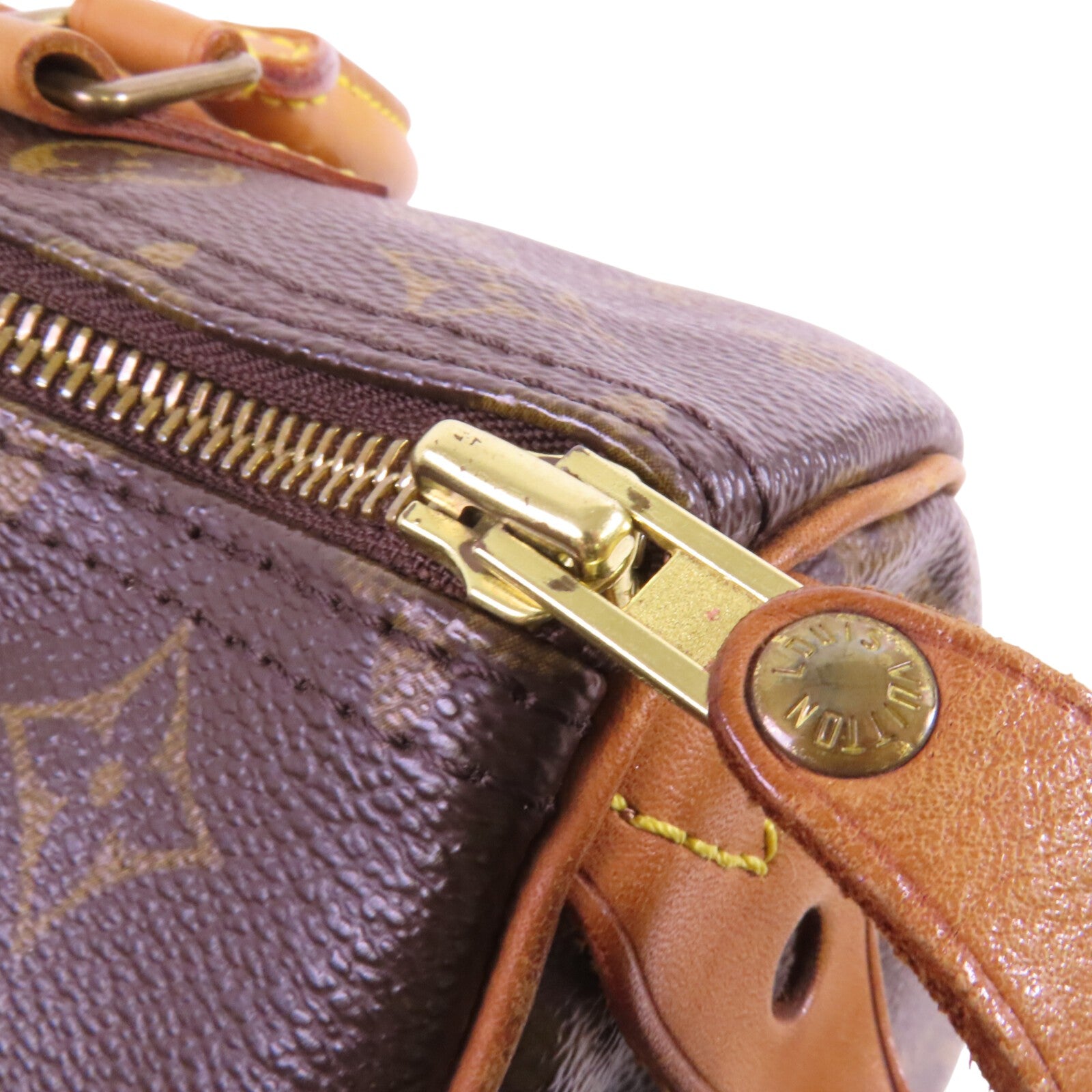 LOUIS VUITTON Monogram Speedy 30金扣手挽袋