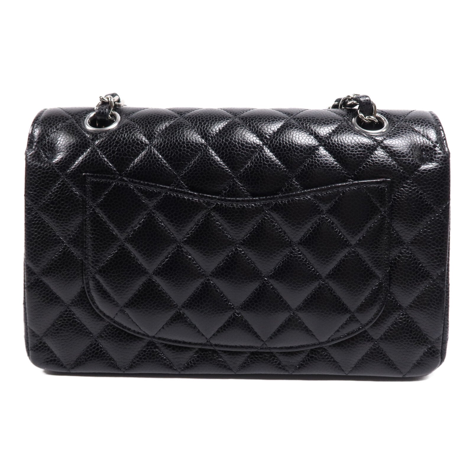 CHANEL 牛皮皮革Classic 23銀扣鏈帶肩背袋