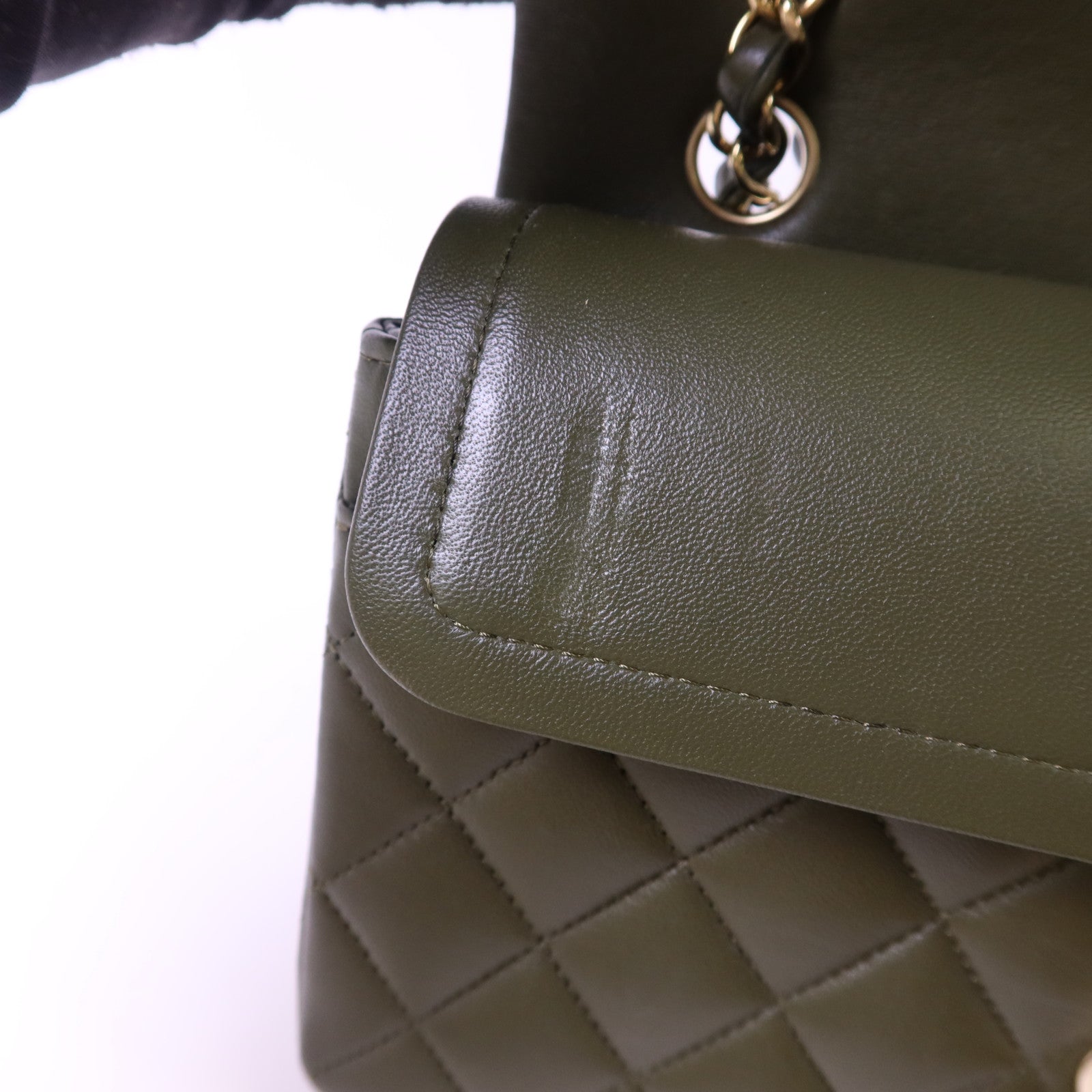 CHANEL 羊皮皮革Classic 23金扣鏈帶肩背袋