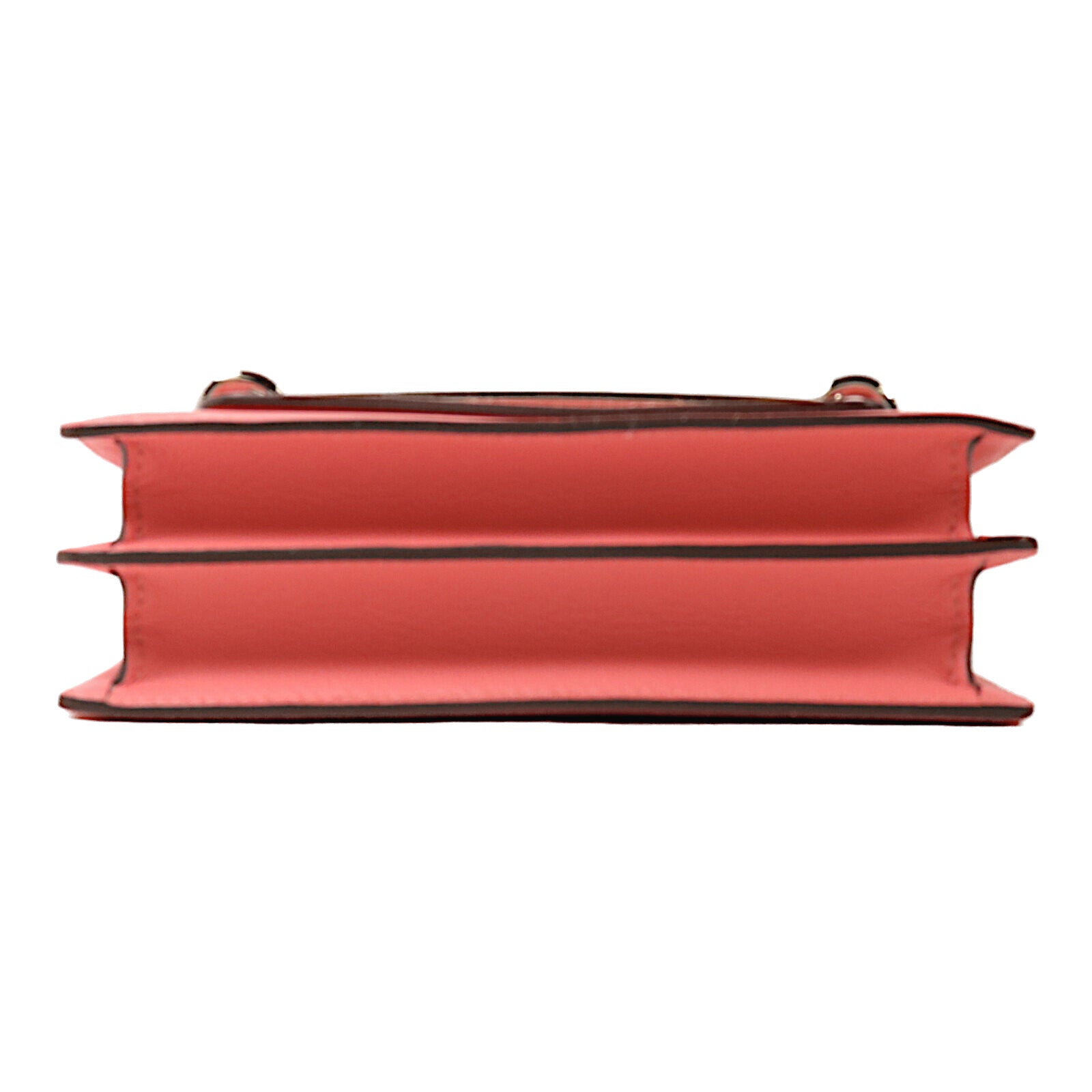 HERMES Evercolor皮革Roulis Mini肩背袋Rose Azalee/Rough H