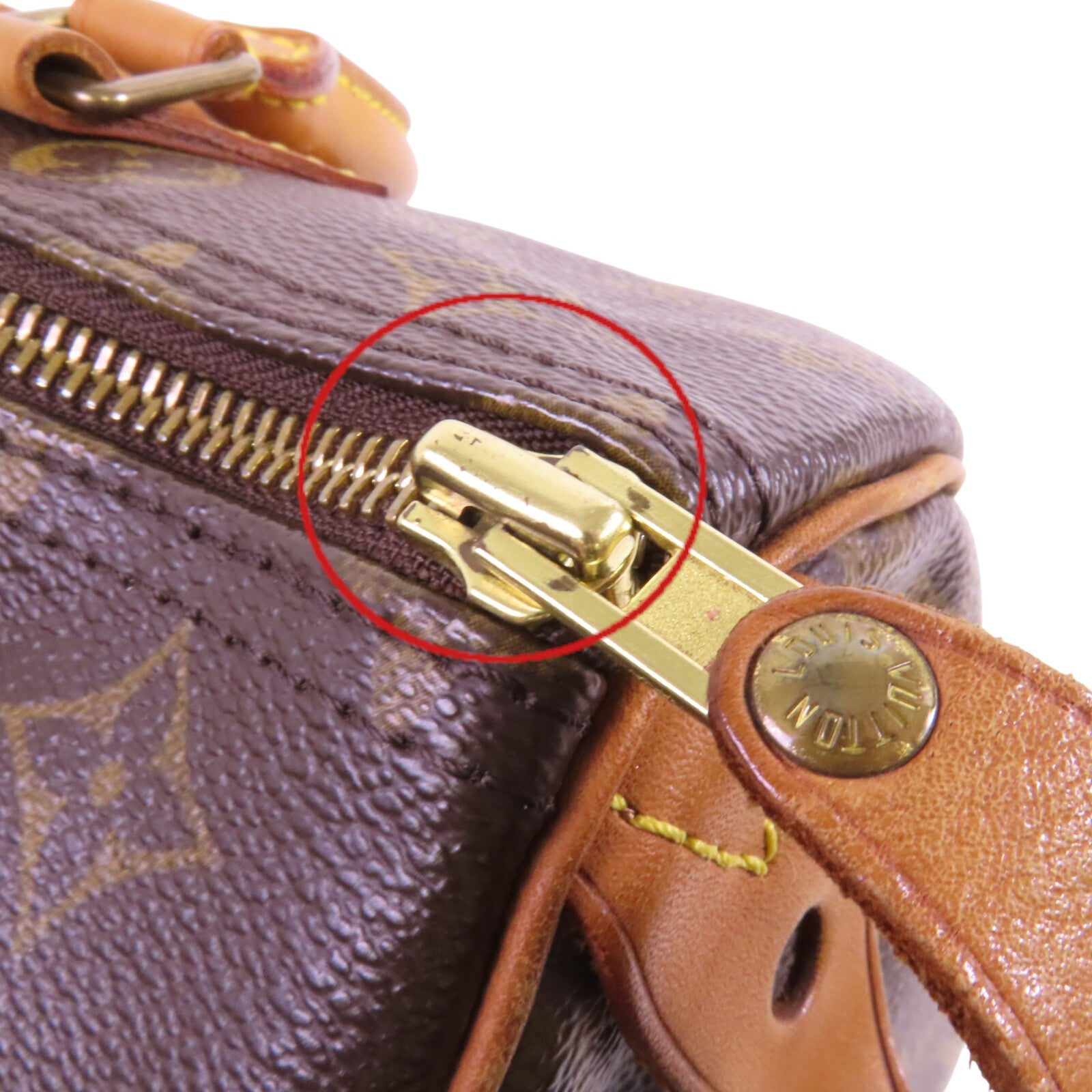 LOUIS VUITTON Monogram Speedy 30金扣手挽袋