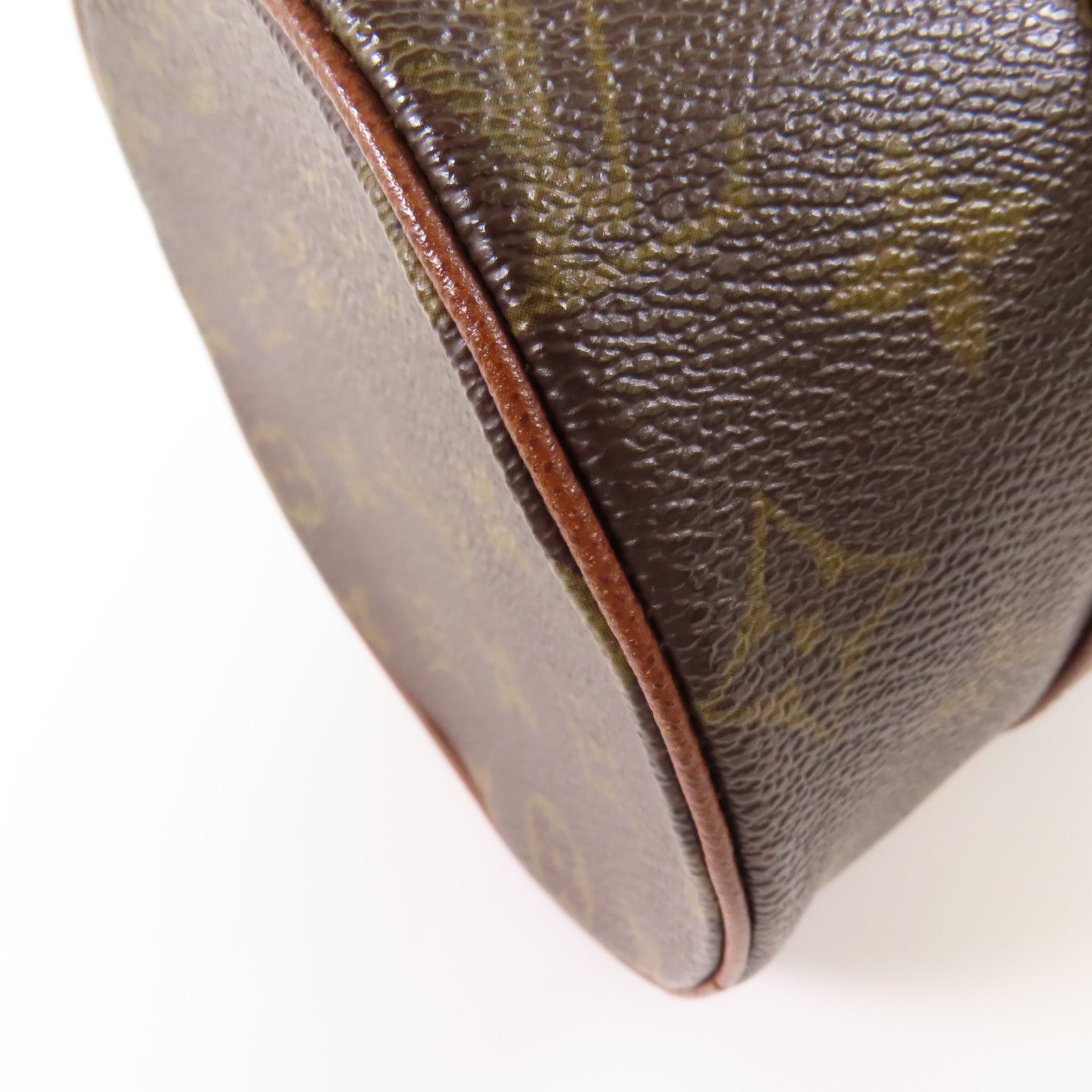LOUIS VUITTON Monogram Papillon金扣手挽袋棕色