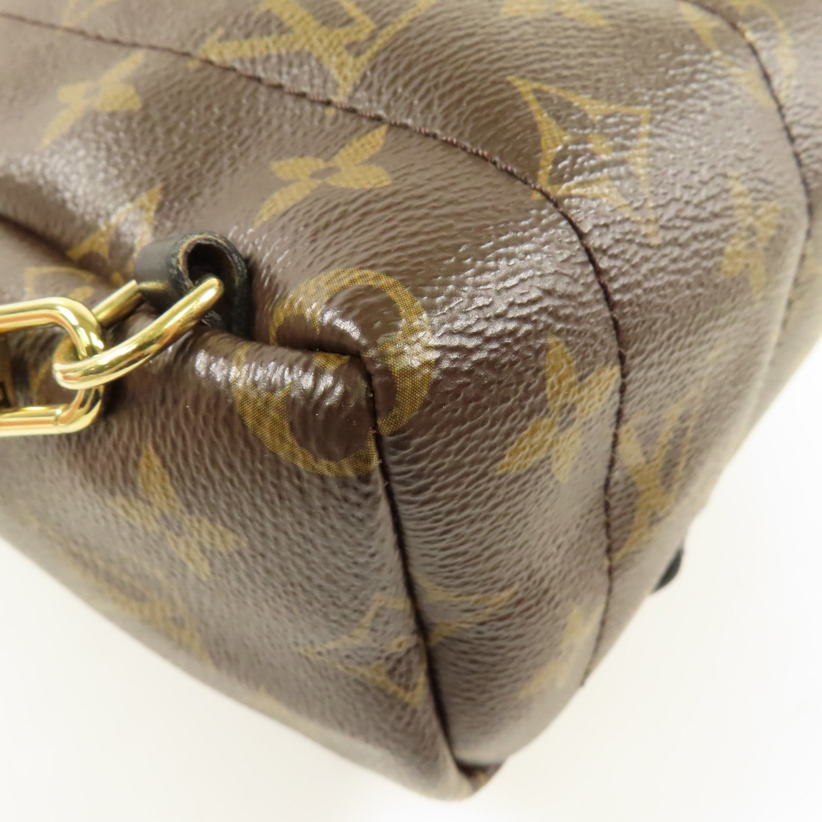LOUIS VUITTON LV GHW Palm Spring Mini Backpack Monogram M44873 Brown