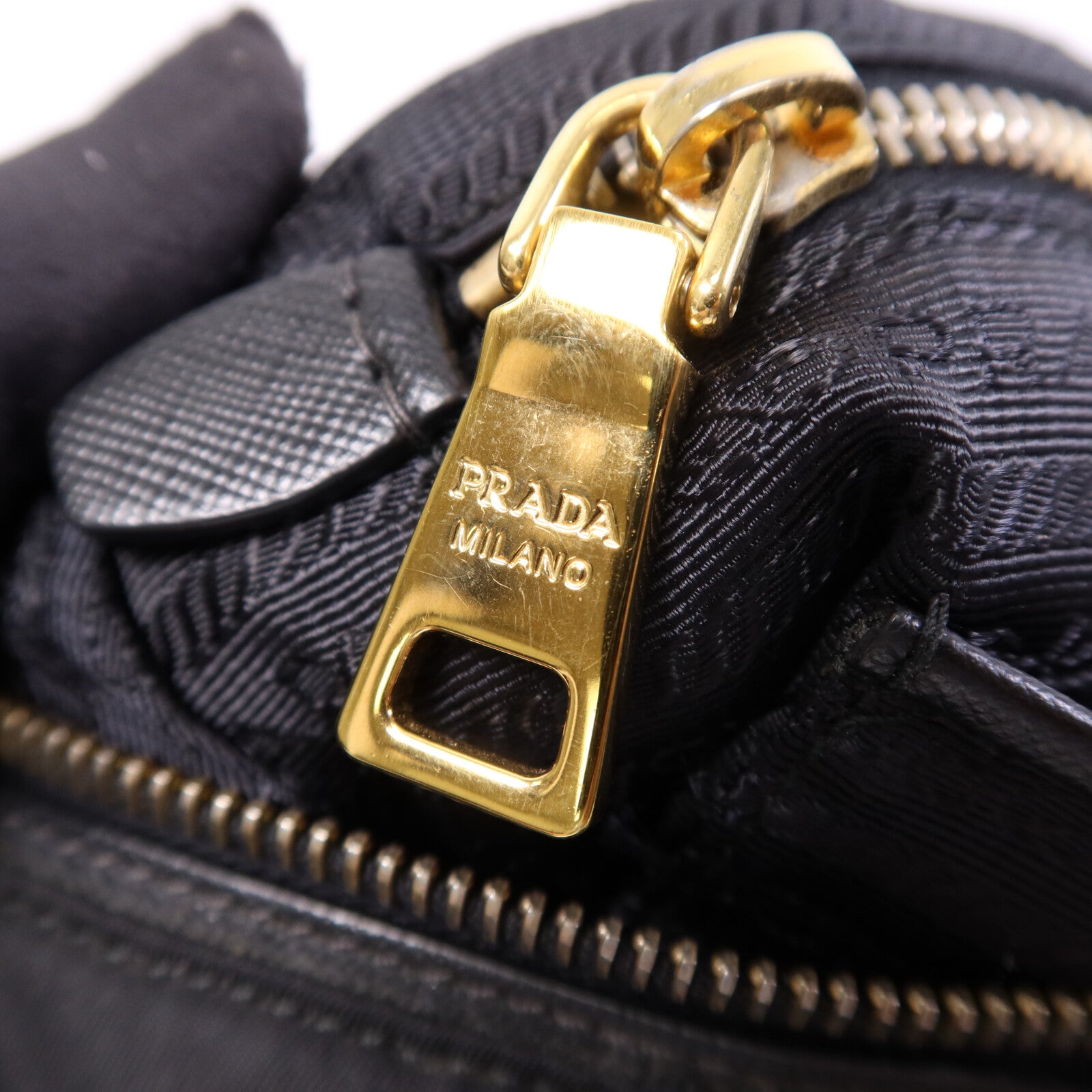 PRADA 尼龍2 Way Shoulder Bag金扣手挽肩背兩用袋