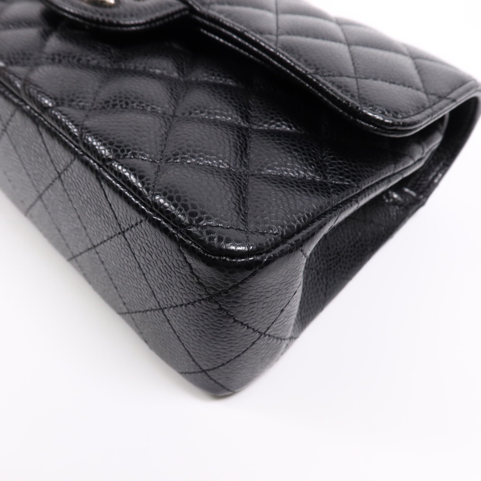 CHANEL 牛皮皮革Classic 23銀扣鏈帶肩背袋