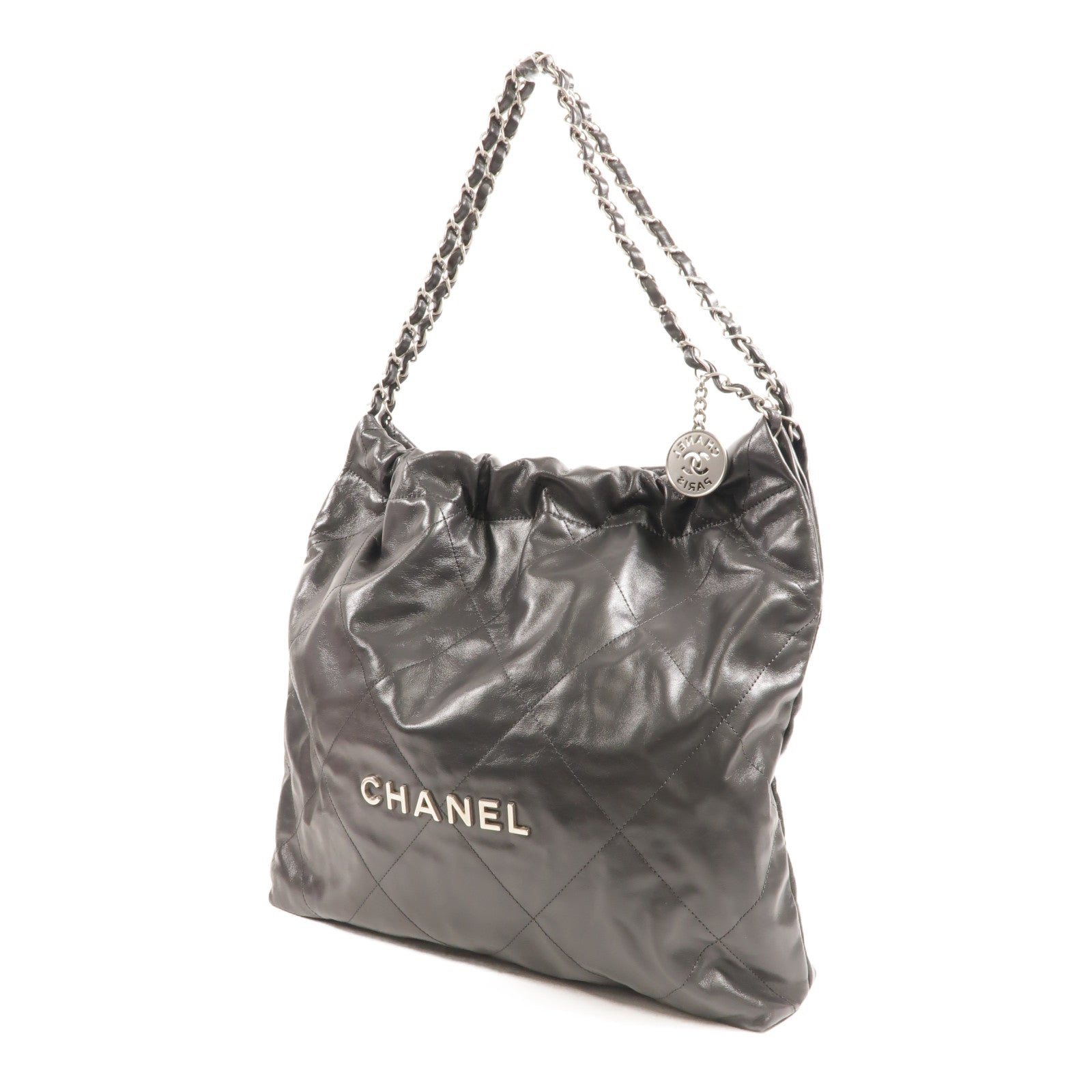 CHANEL 牛皮皮革Chanel 22 Medium鏈帶肩背袋