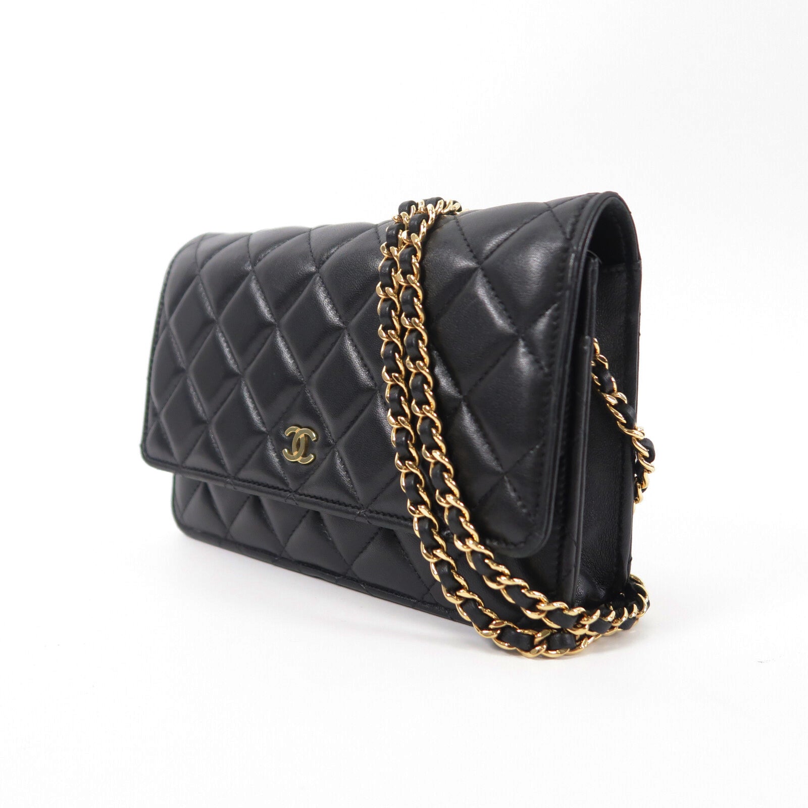 CHANEL 羊皮皮革WOC Wallet On Chain鏈帶肩背袋