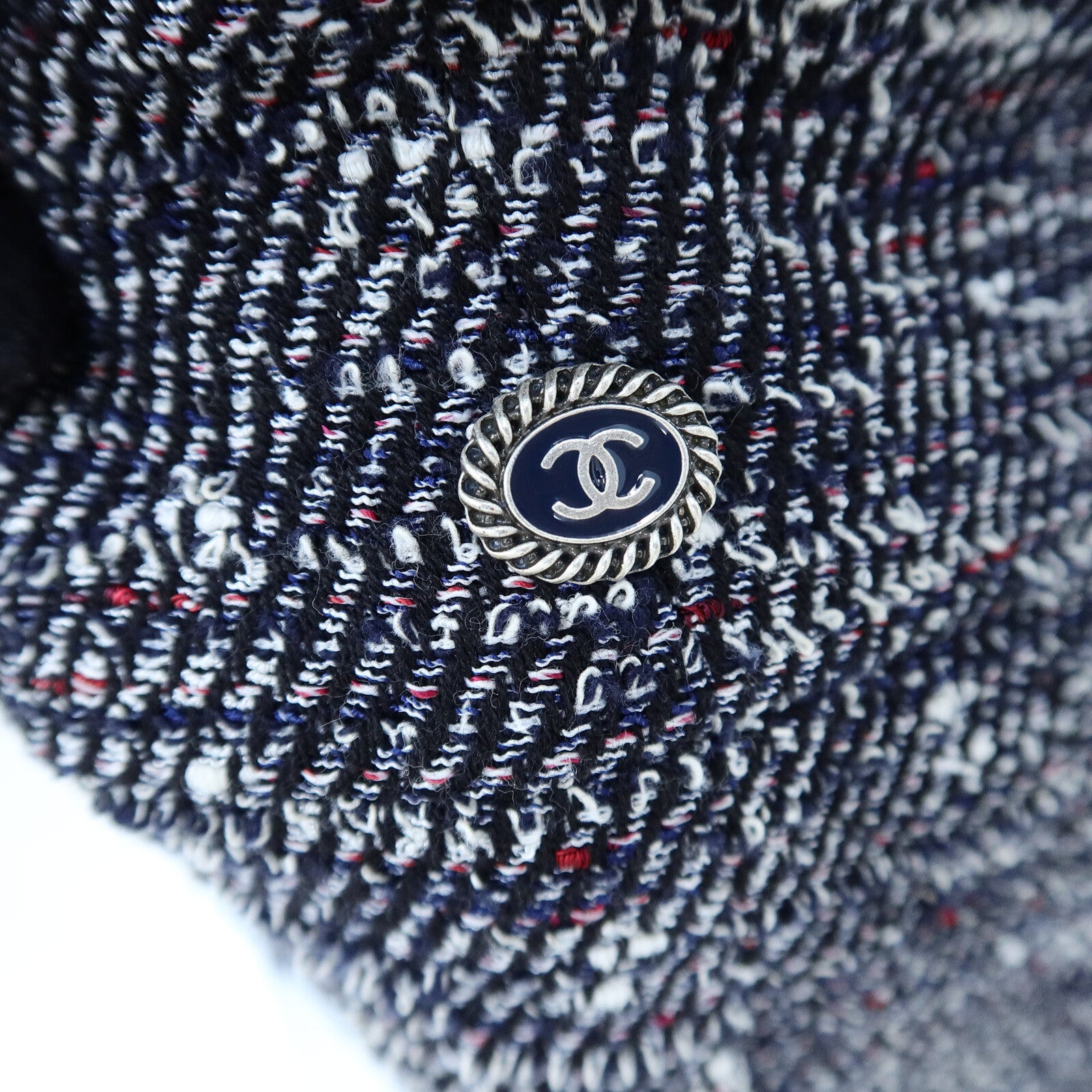 CHANEL Rayon/Nylon/Cotton Coco Button Dress連身裙