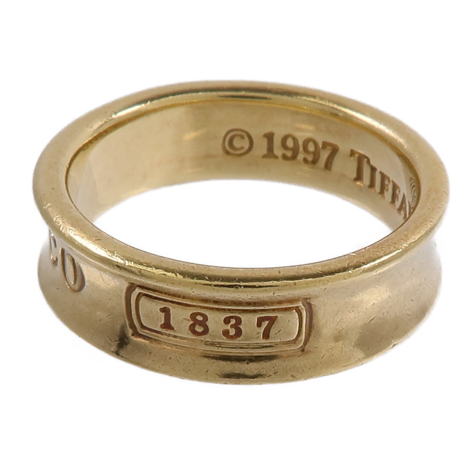 TIFFANY＆CO 18K黃金1837 Ring戒指