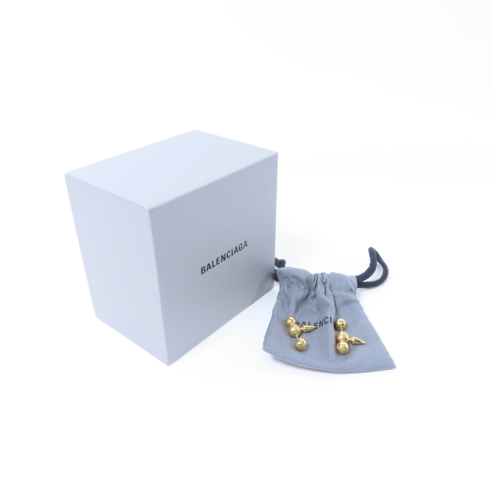 BALENCIAGA 925純銀Earrings耳環金色