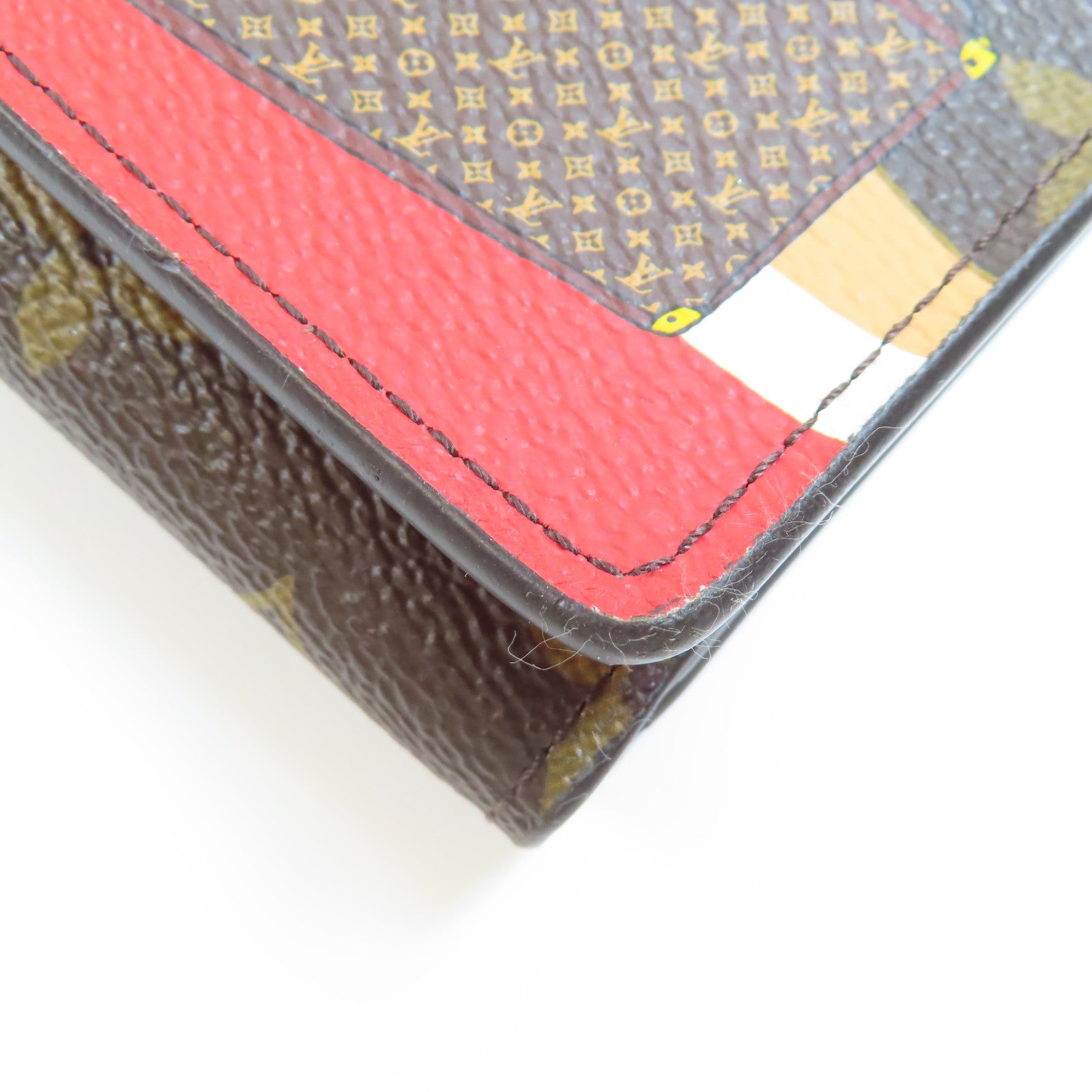 LOUIS VUITTON Monogram Portefeuille Victorine金扣錢包棕色