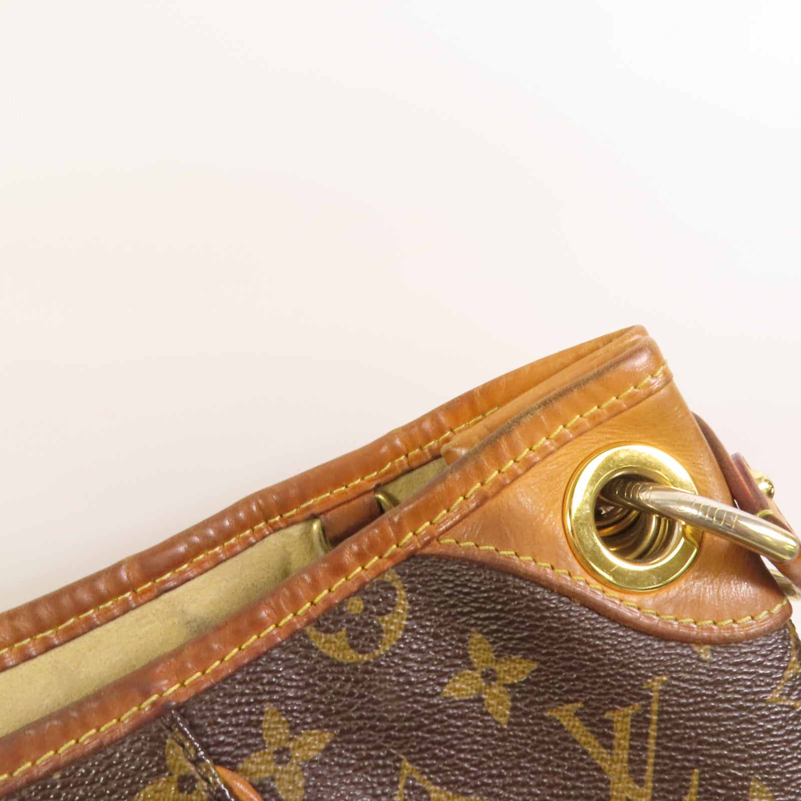 LOUIS VUITTON Monogram Galliera PM金扣肩背袋棕色