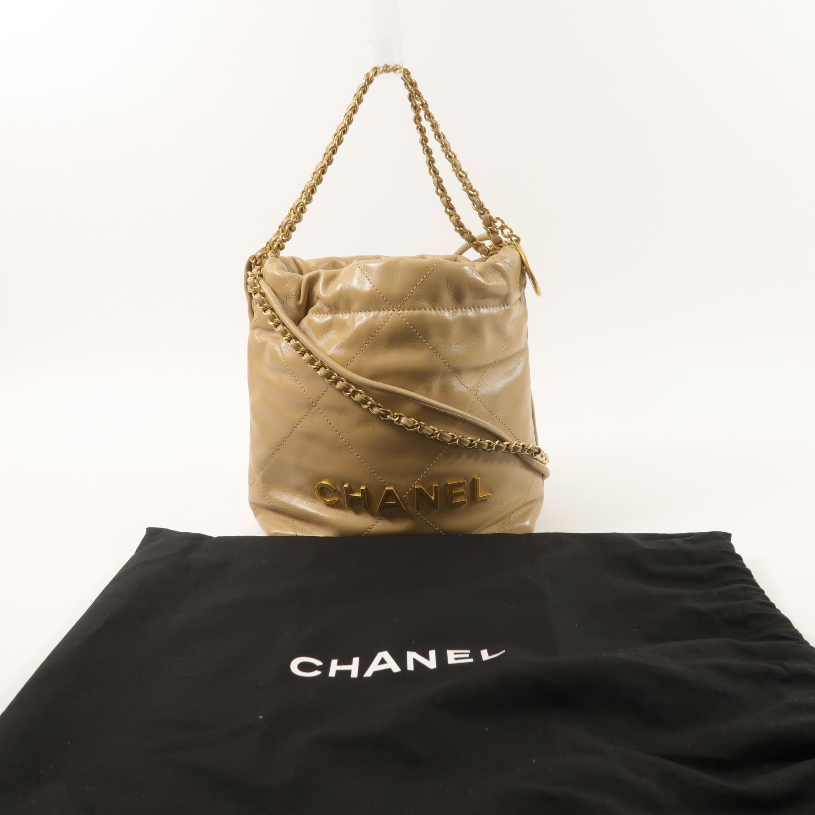 CHANEL 牛皮皮革Chanel 22 Mini手挽肩背兩用袋