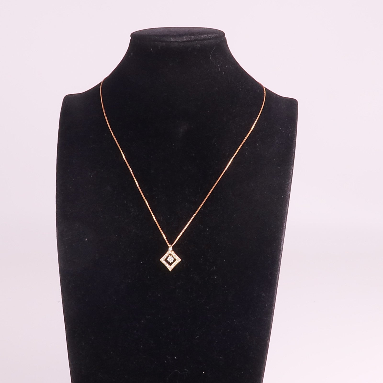 JEWELRY 18K玫瑰金Diamond Necklace鑽石項鍊