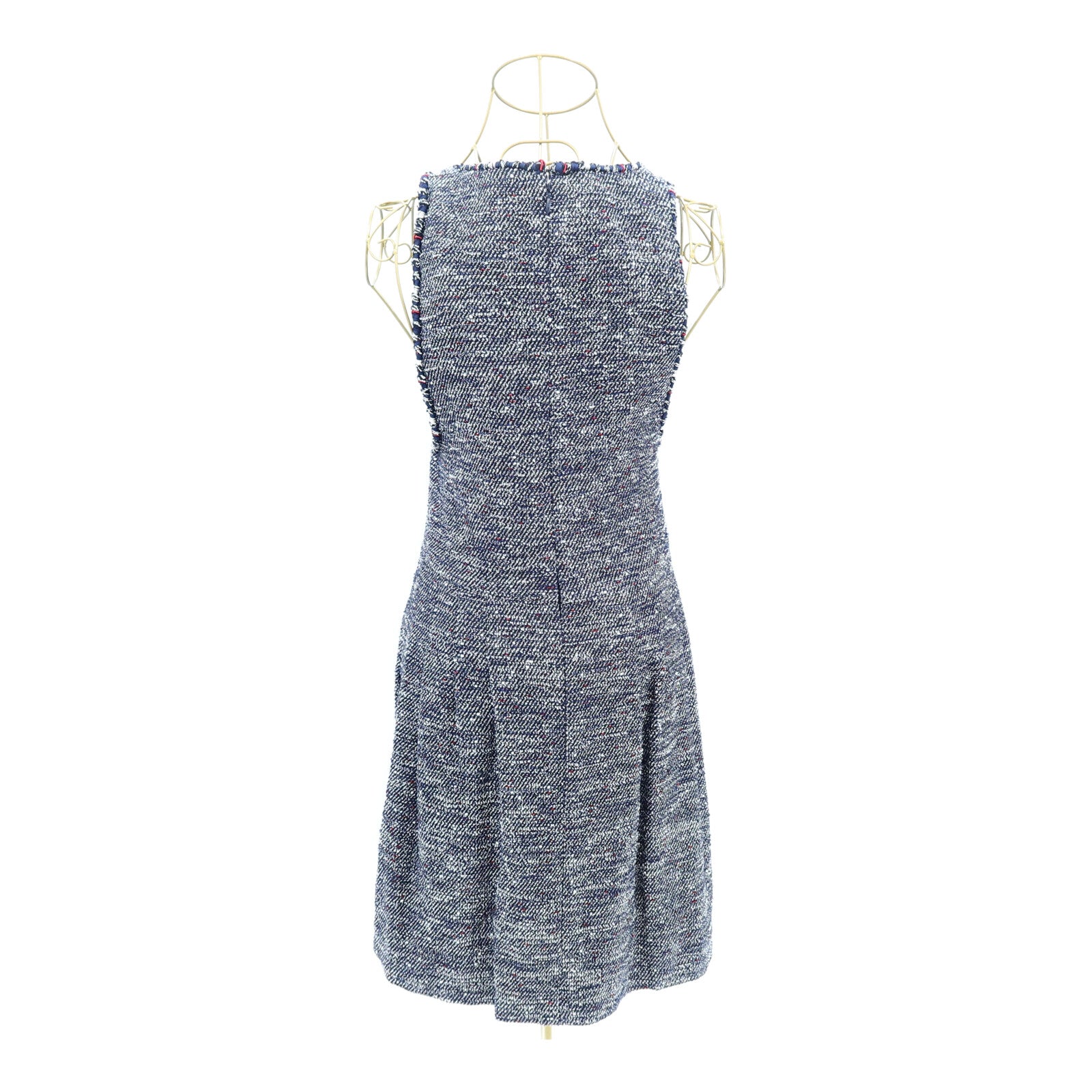 CHANEL Rayon/Nylon/Cotton Coco Button Dress連身裙