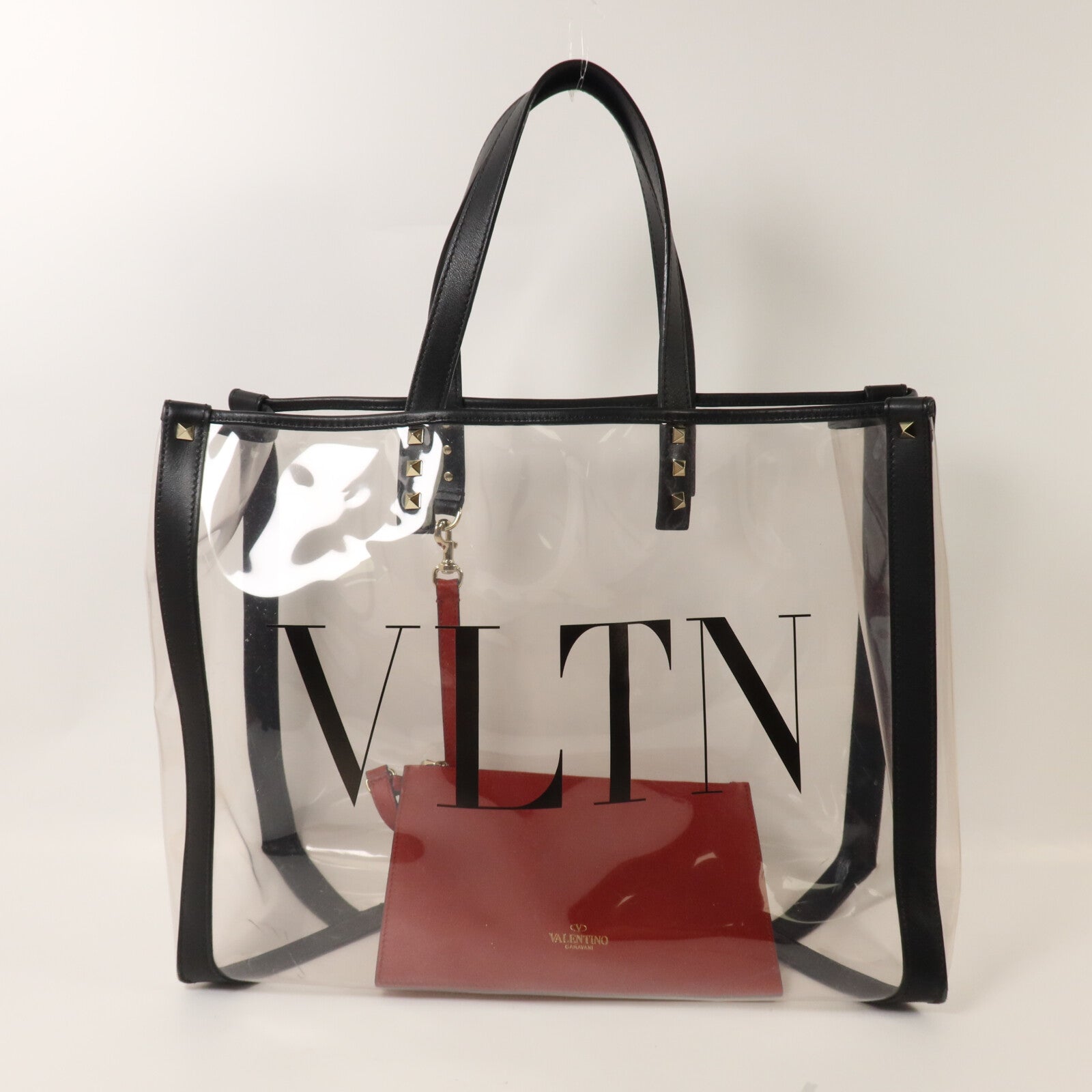 Valentino PVC/牛皮皮革Tote Bag手挽袋