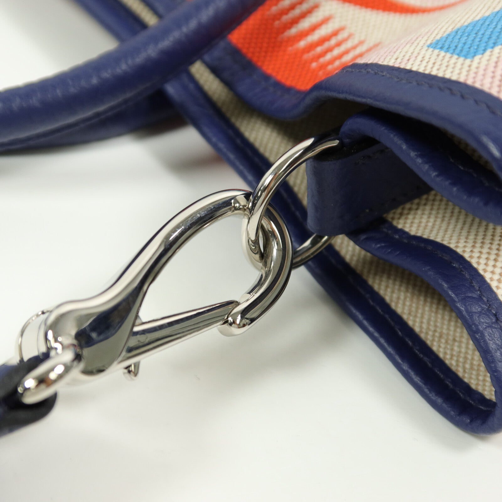 HERMES Canvas/Negonda皮革Garden Party PM Pocket手挽肩背兩用袋Multi Color