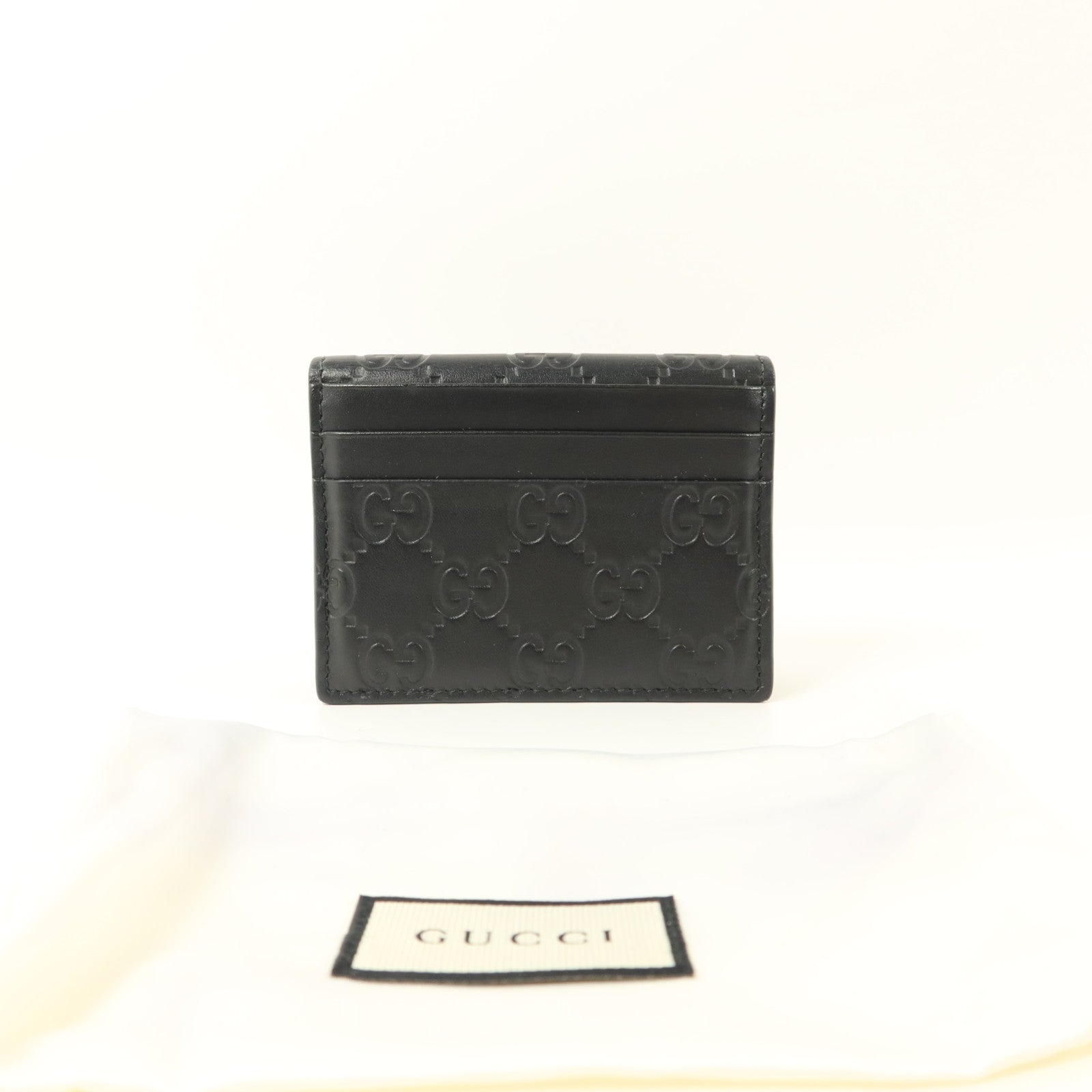 GUCCI 牛皮皮革Signature Card Case卡片套