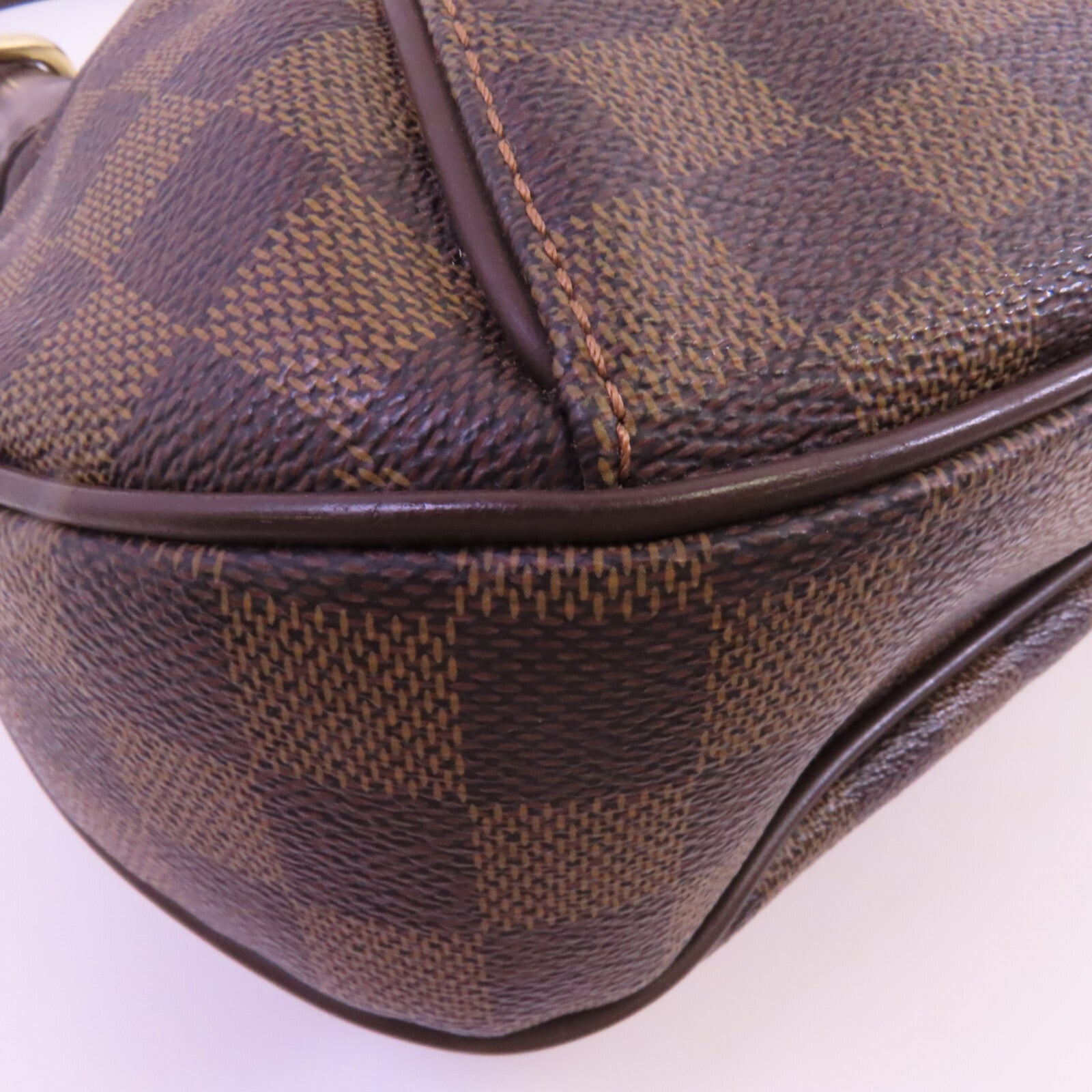 LOUIS VUITTON 【激減優惠】Damier Ebene Thames PM金扣肩背袋