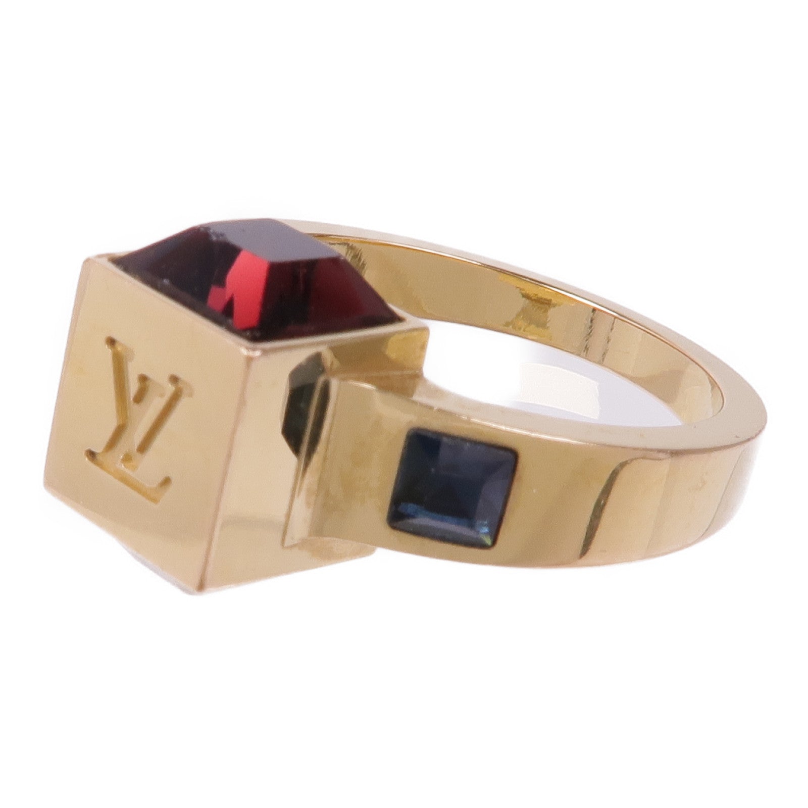 LOUIS VUITTON 黃銅Gamble Ring戒指LV#S US#5