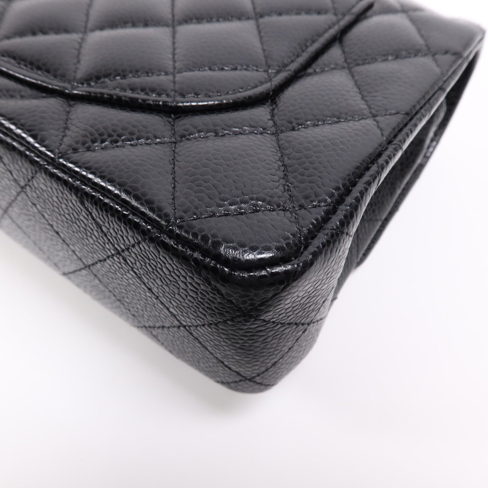 CHANEL 牛皮皮革Classic 23銀扣鏈帶肩背袋