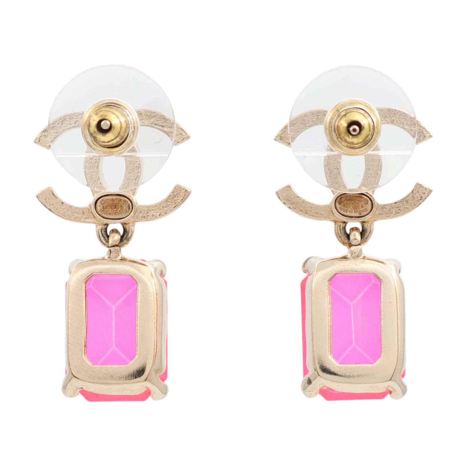 CHANEL 金屬/PVC Earrings耳環