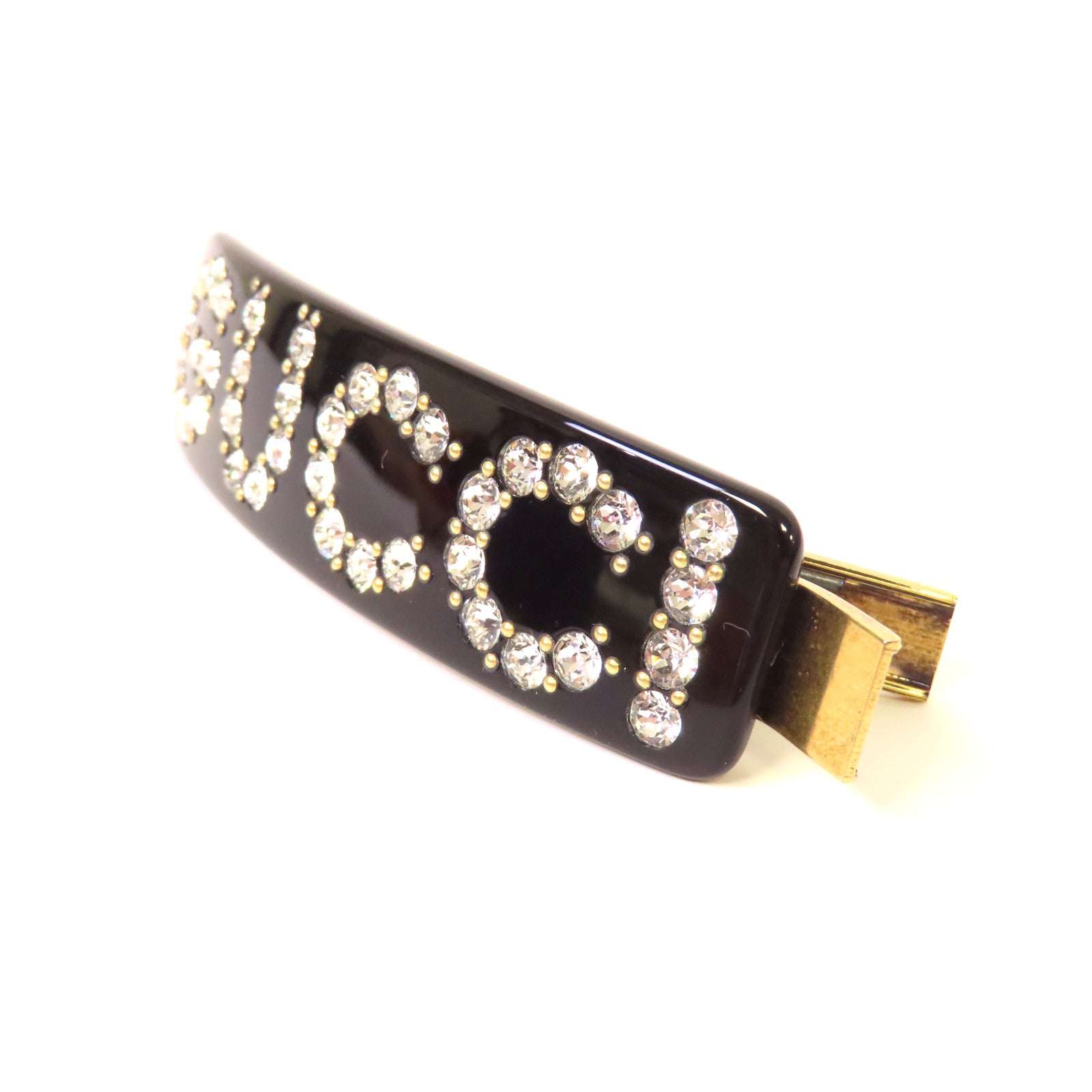 GUCCI PVC Hair Clip髮夾黑色