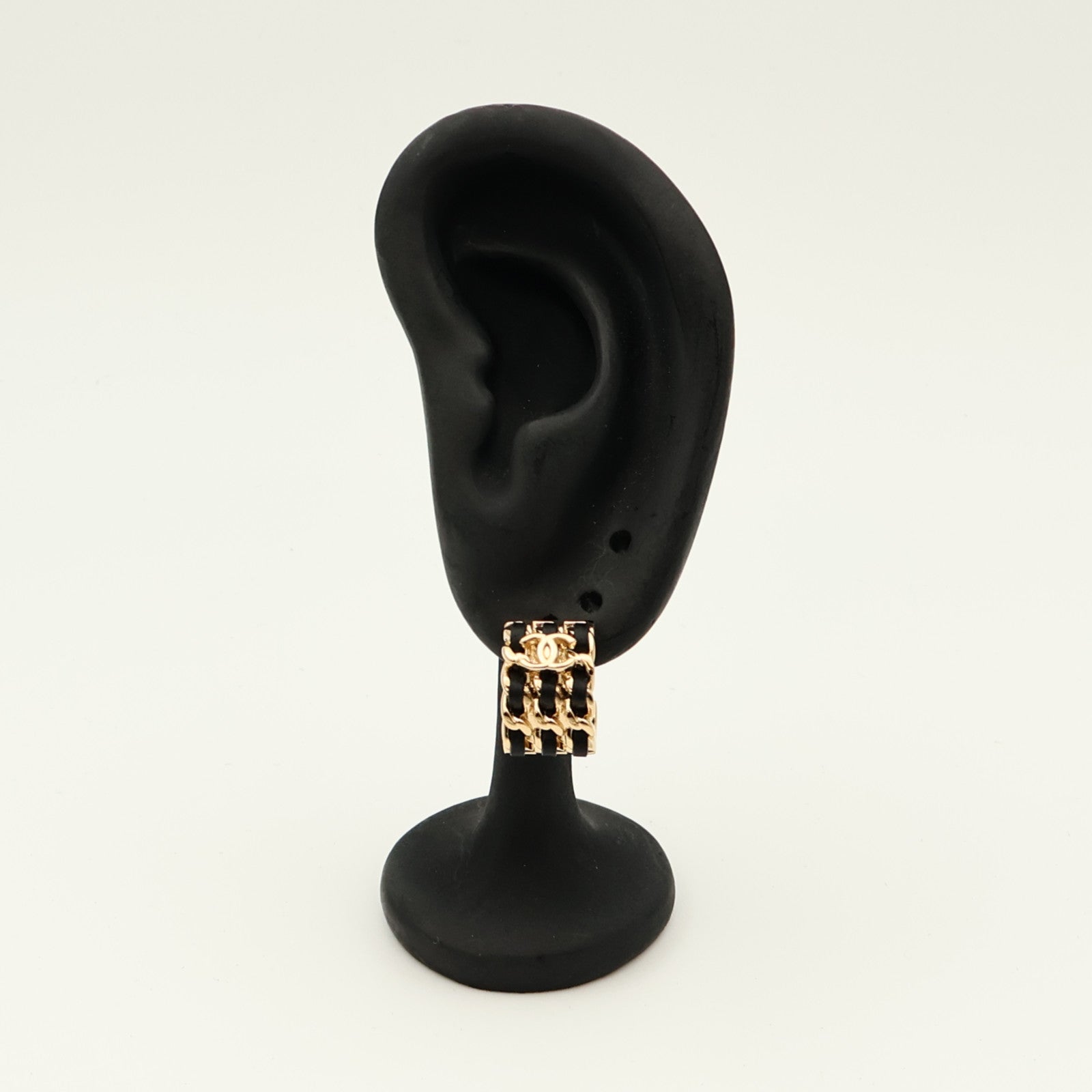 CHANEL 金屬/羊皮皮革Earrings耳環