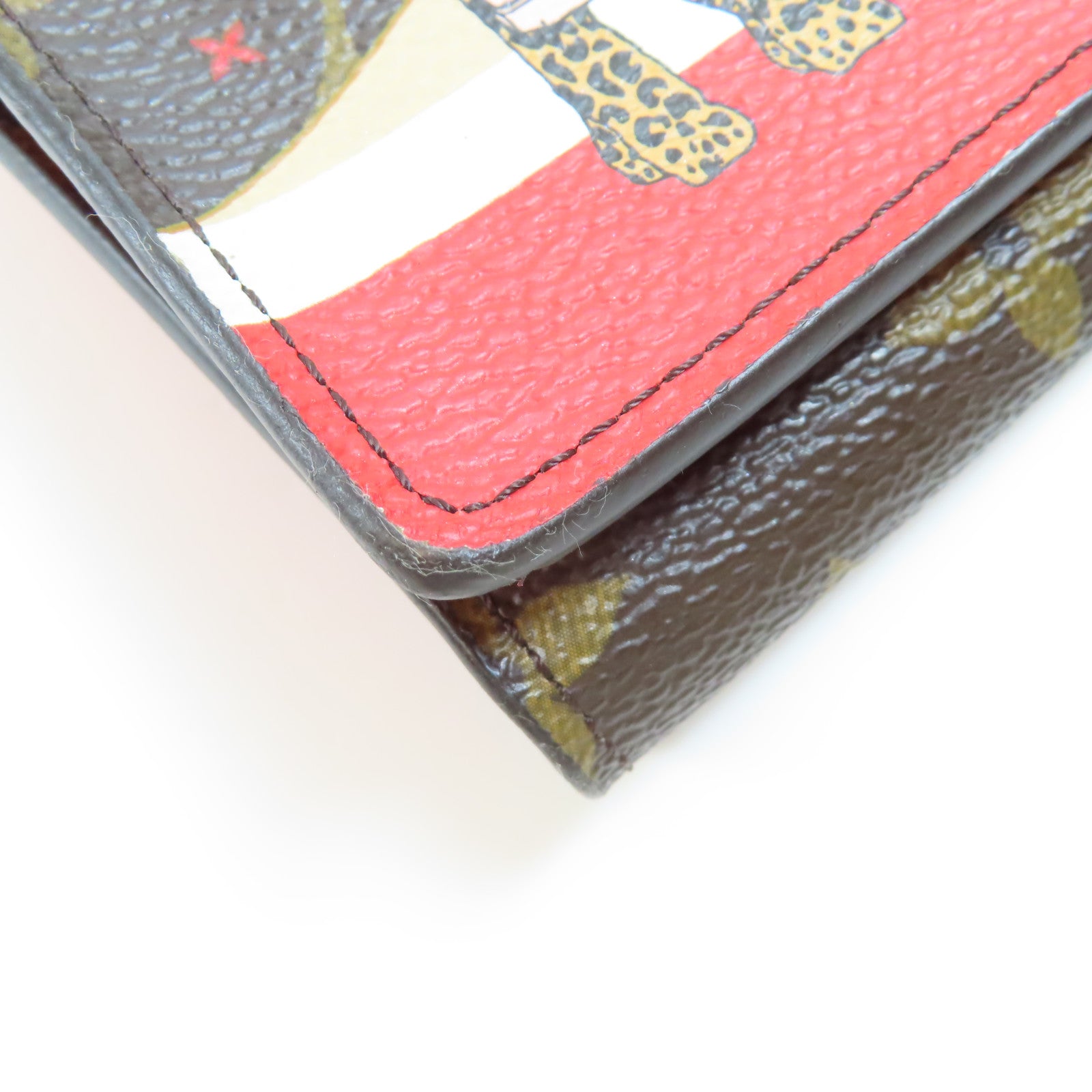LOUIS VUITTON Monogram Portefeuille Victorine金扣錢包棕色