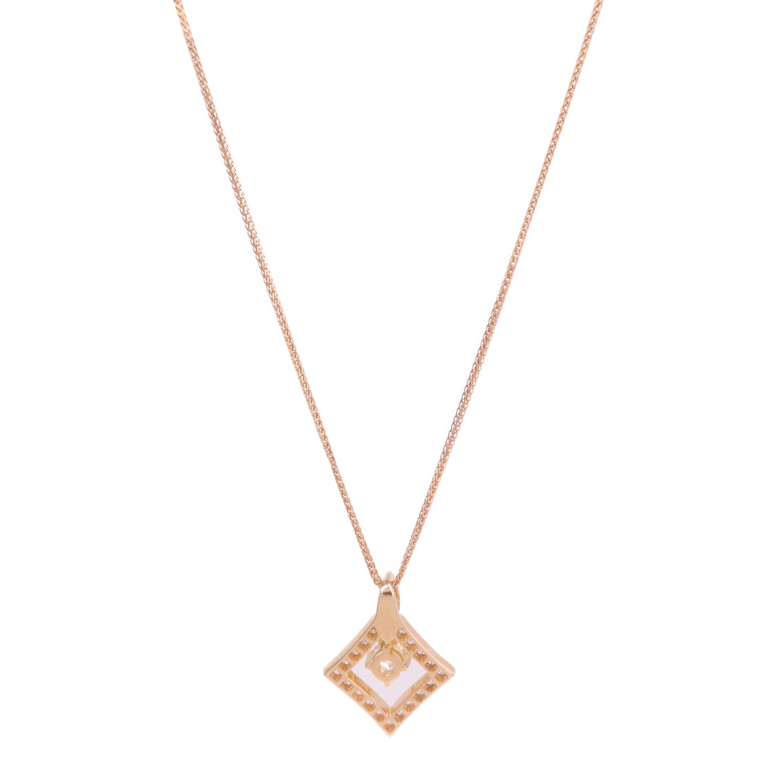 JEWELRY 18K玫瑰金Diamond Necklace鑽石項鍊
