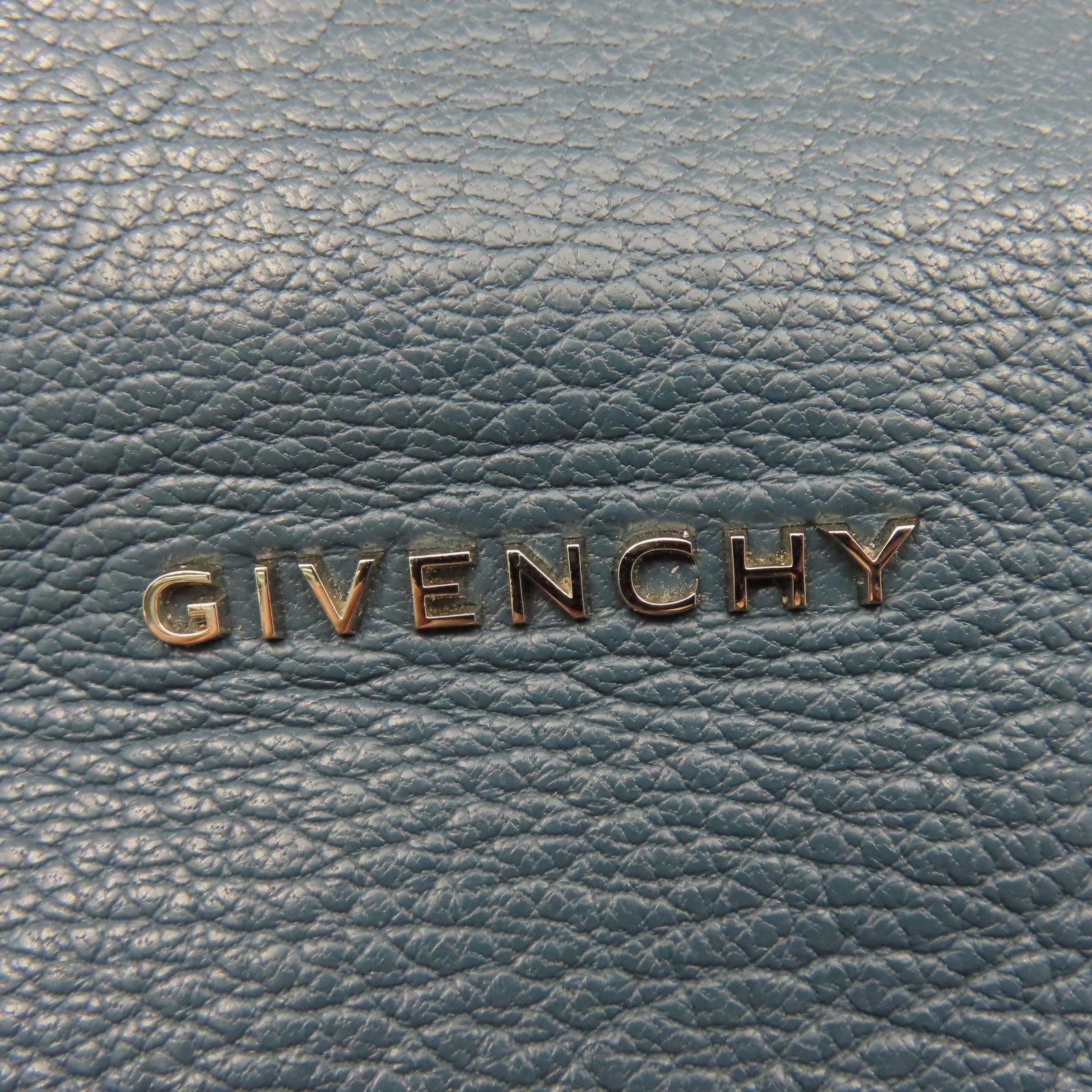 GIVENCHY 牛皮皮革Mini Pandora Shoulder Bag肩背袋綠藍色
