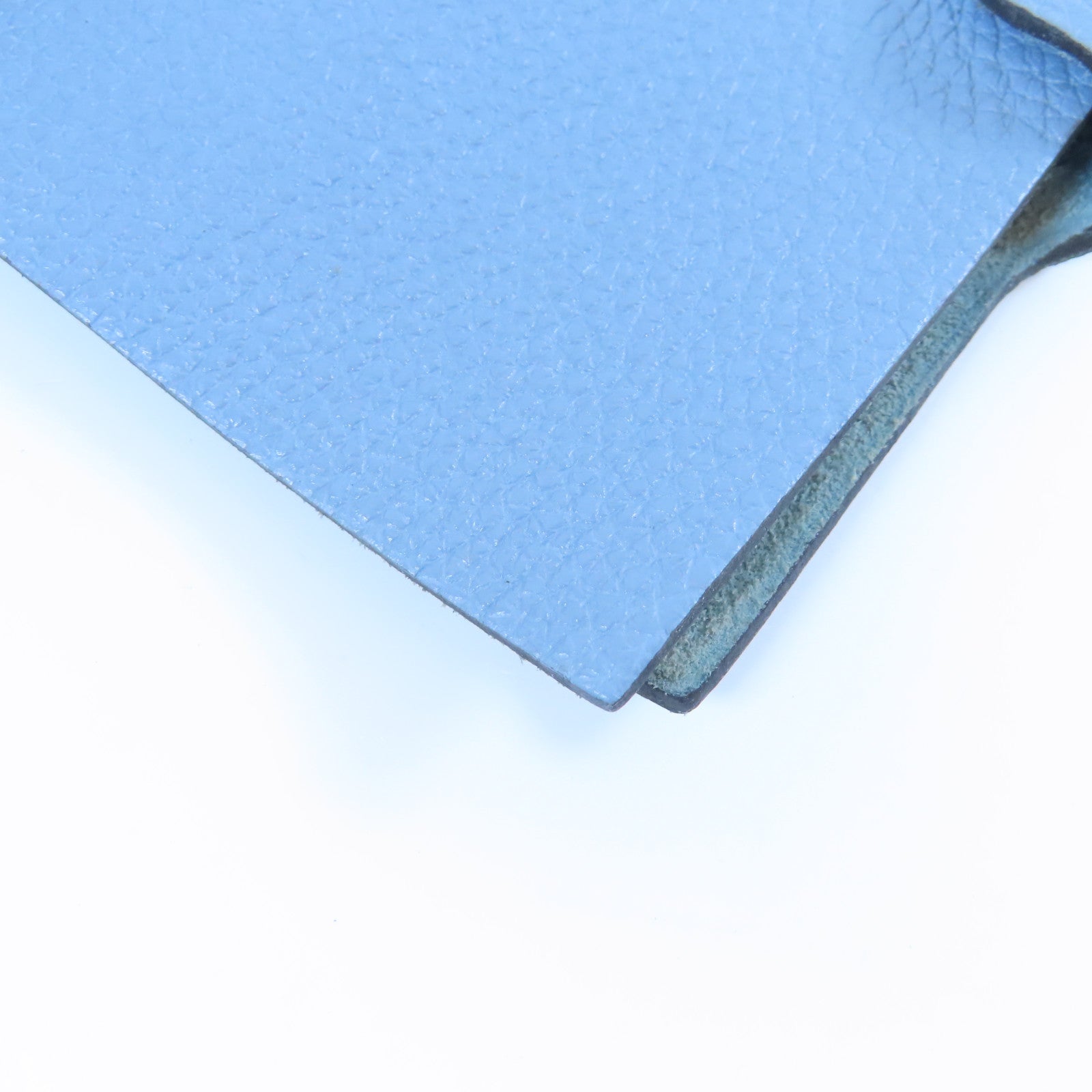 HERMES 【激減優惠】Togo皮革Notebook Case銀扣筆記本封面灰藍色