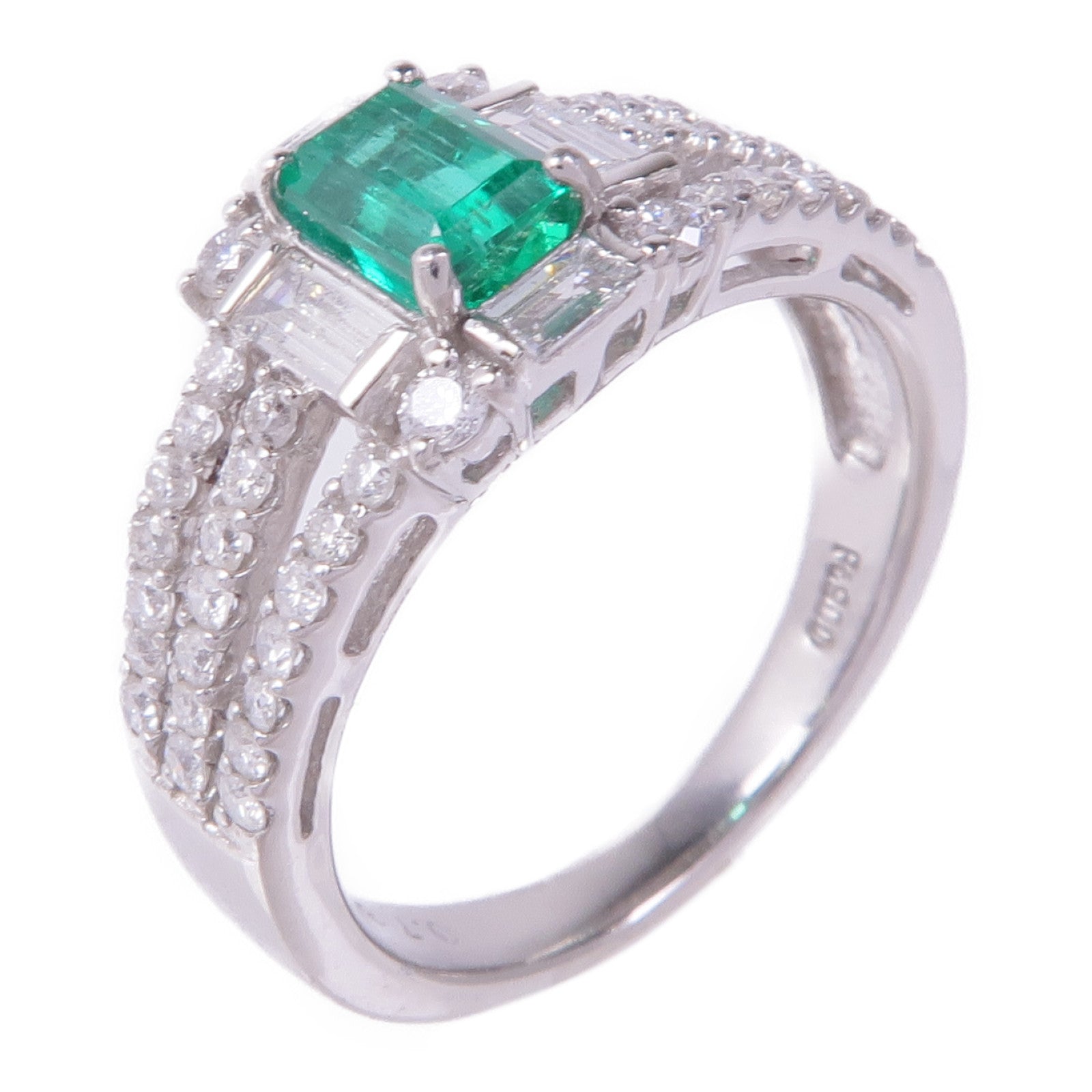 JEWELRY 【激減優惠】PT900鉑金Diamond Ring鑽石戒指US#5.75