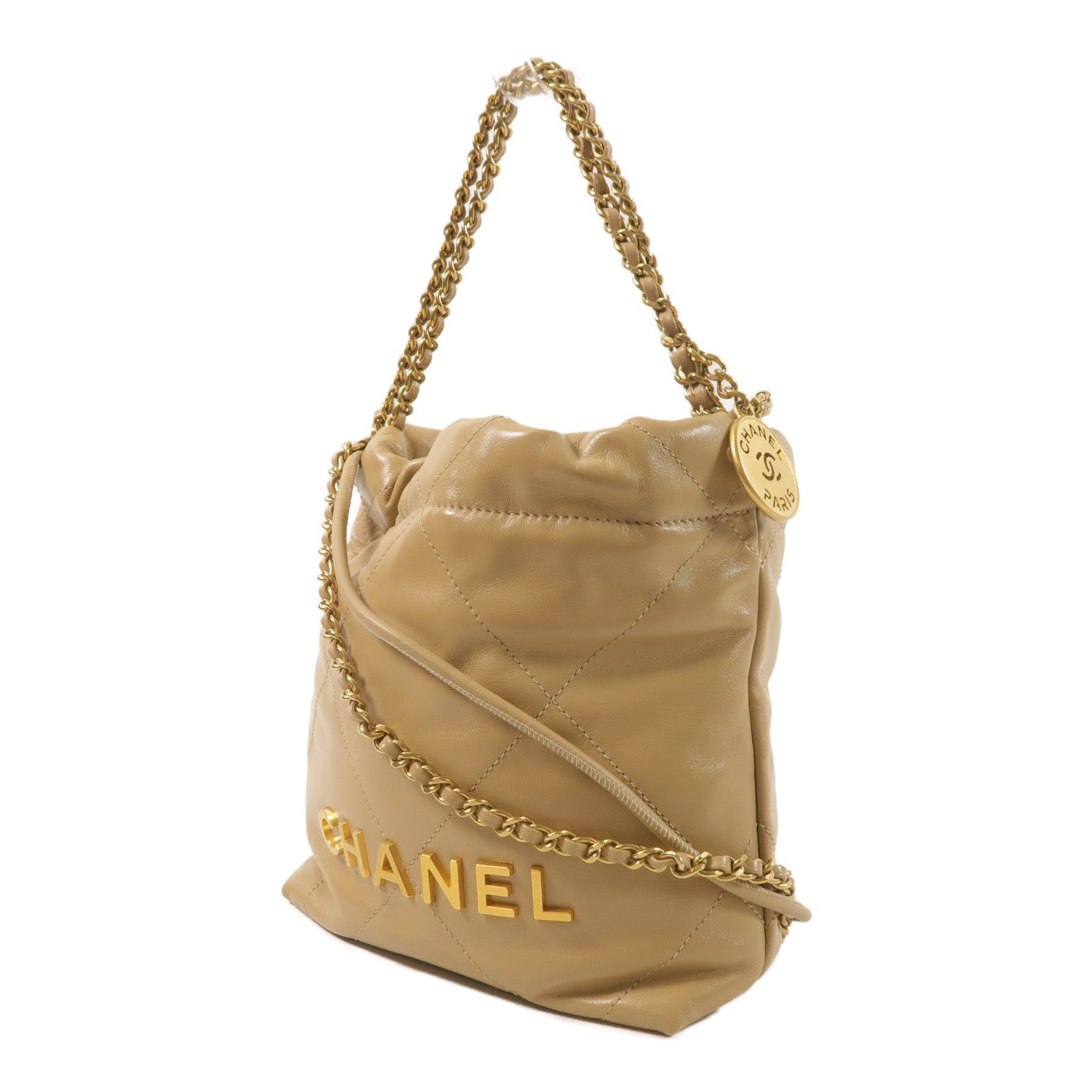 CHANEL 牛皮皮革Chanel 22 Mini手挽肩背兩用袋