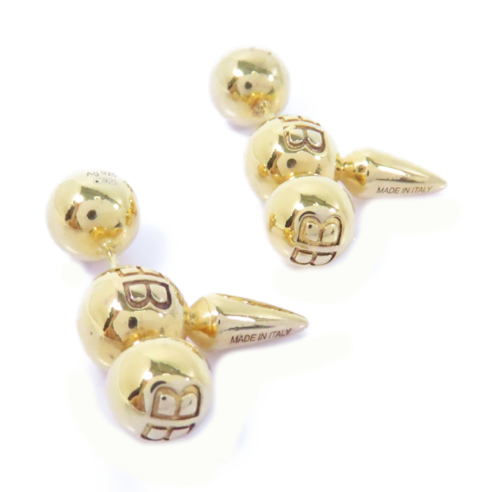 BALENCIAGA 925純銀Earrings耳環金色