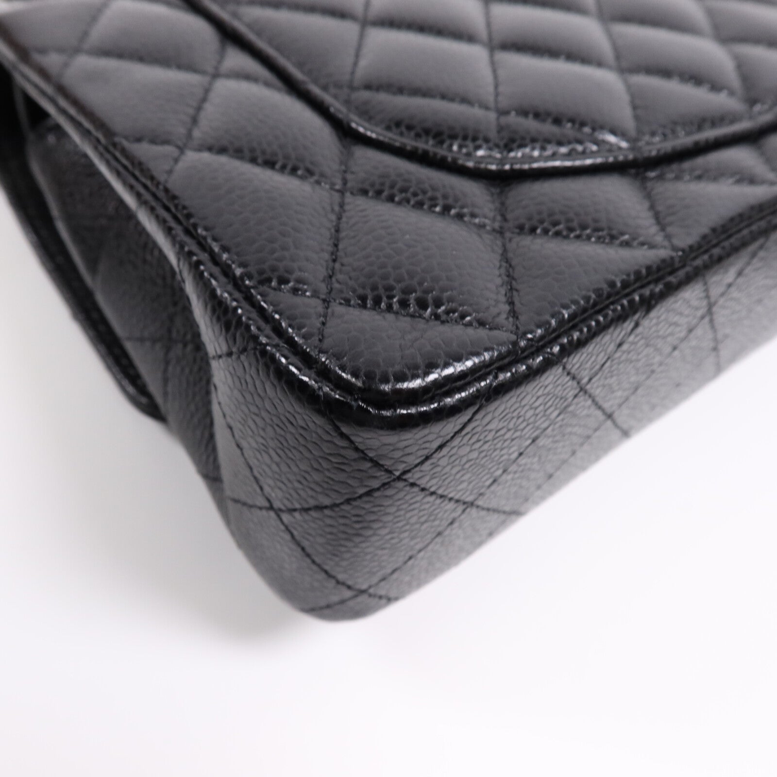 CHANEL 牛皮皮革Classic 23銀扣鏈帶肩背袋