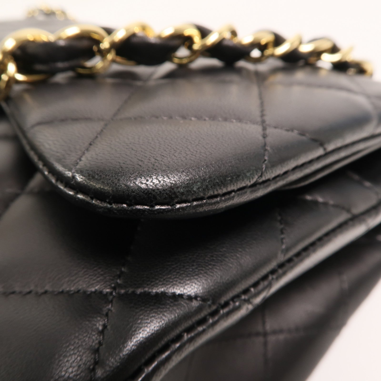 CHANEL 羊皮皮革Classic Jumbo鏈帶肩背袋