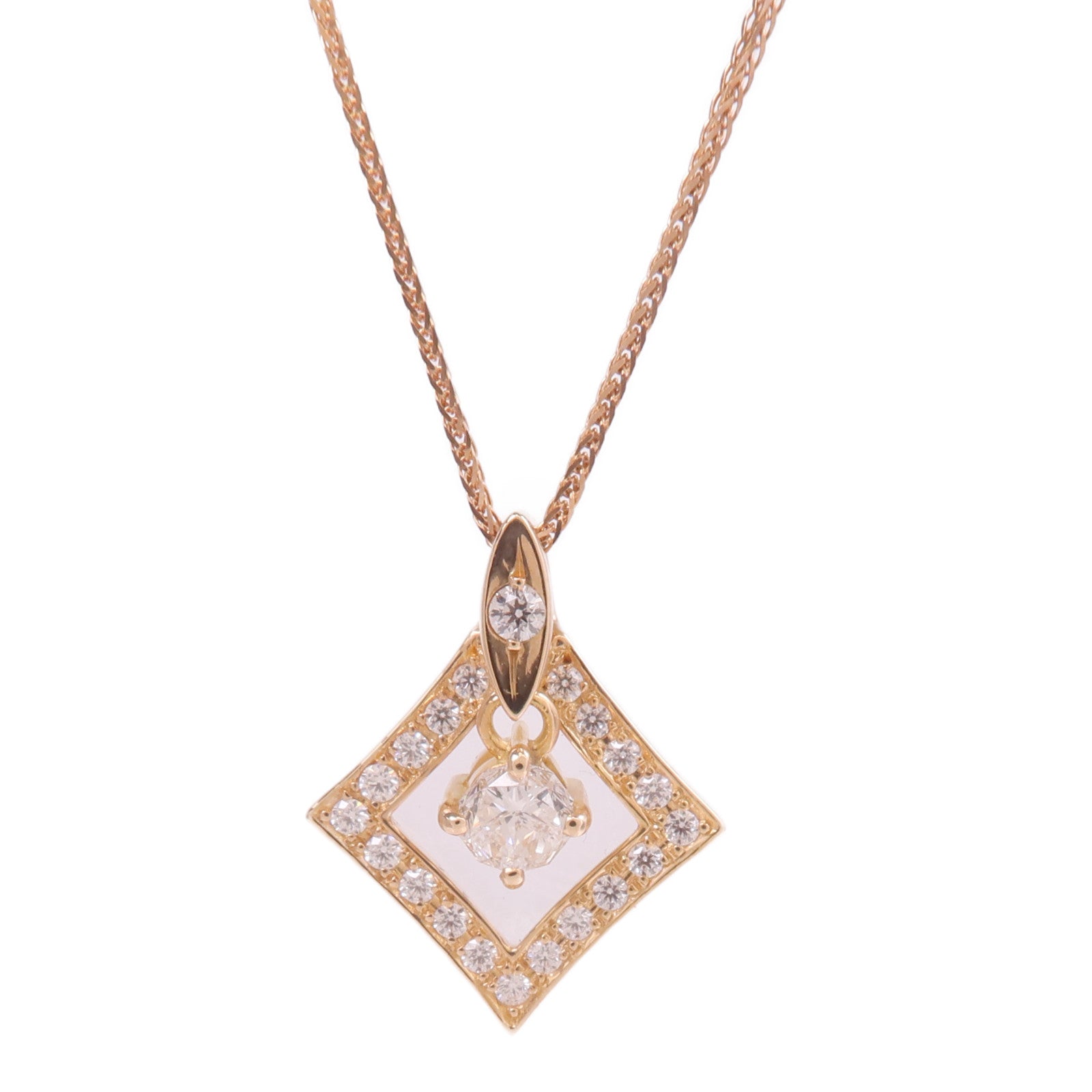 JEWELRY 18K玫瑰金Diamond Necklace鑽石項鍊