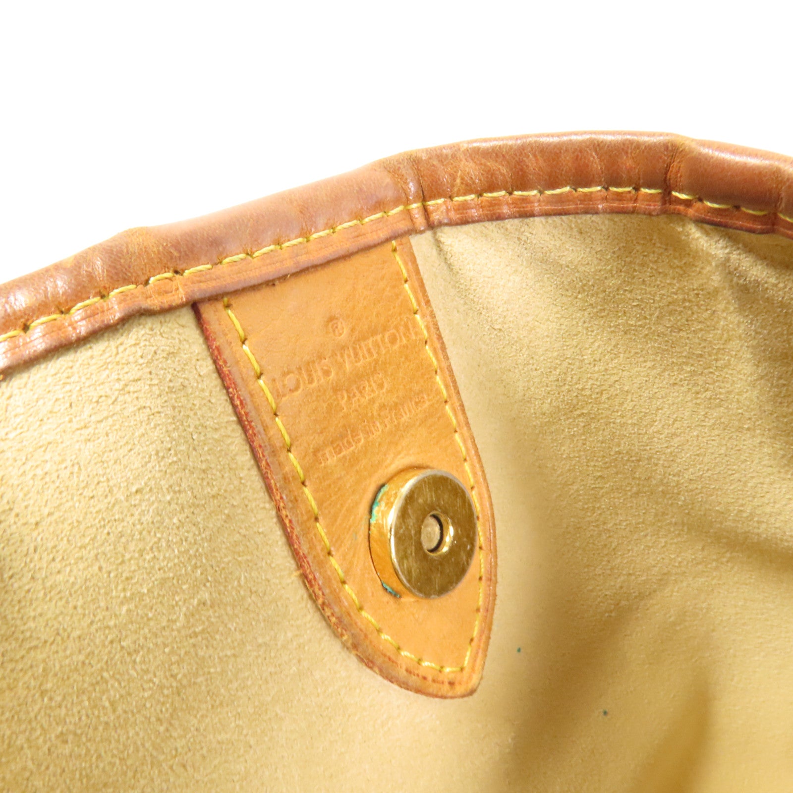 LOUIS VUITTON Monogram Galliera PM金扣肩背袋棕色