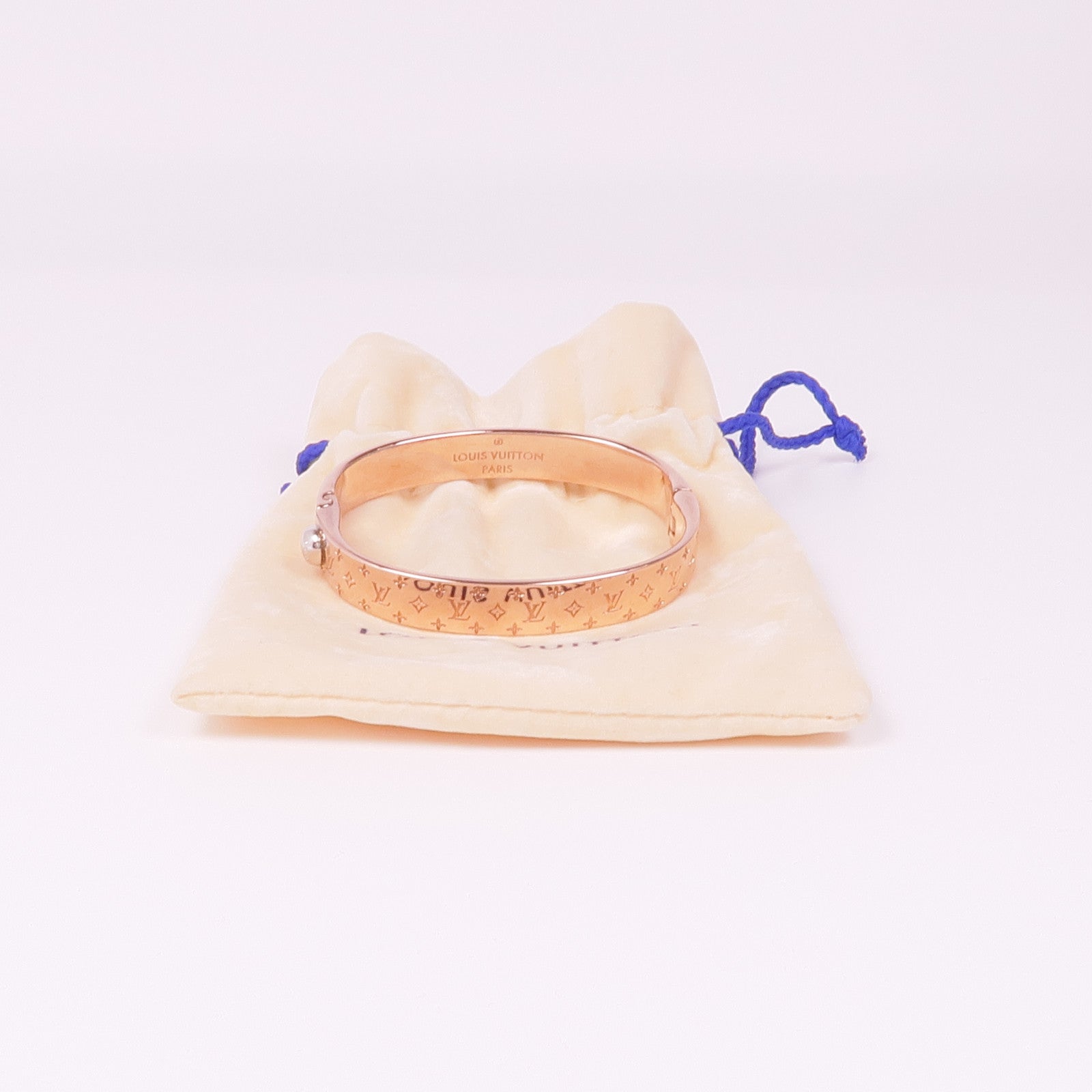 LOUIS VUITTON 金屬Nanogram Cuff手鐲