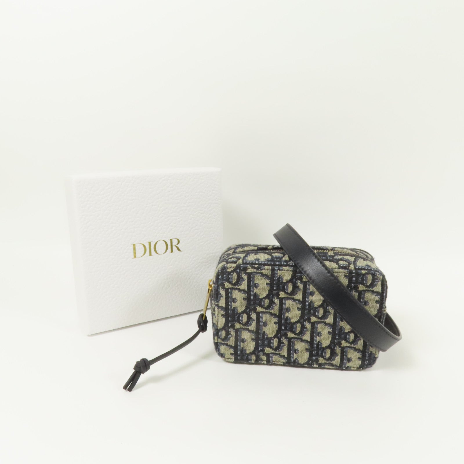 Dior 帆布Oblique Belt Bag金扣腰包