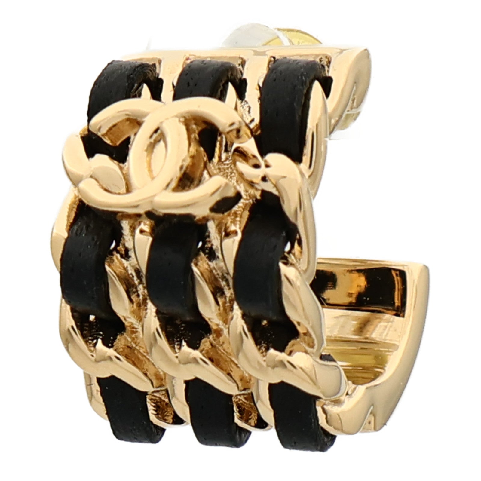 CHANEL 金屬/羊皮皮革Earrings耳環