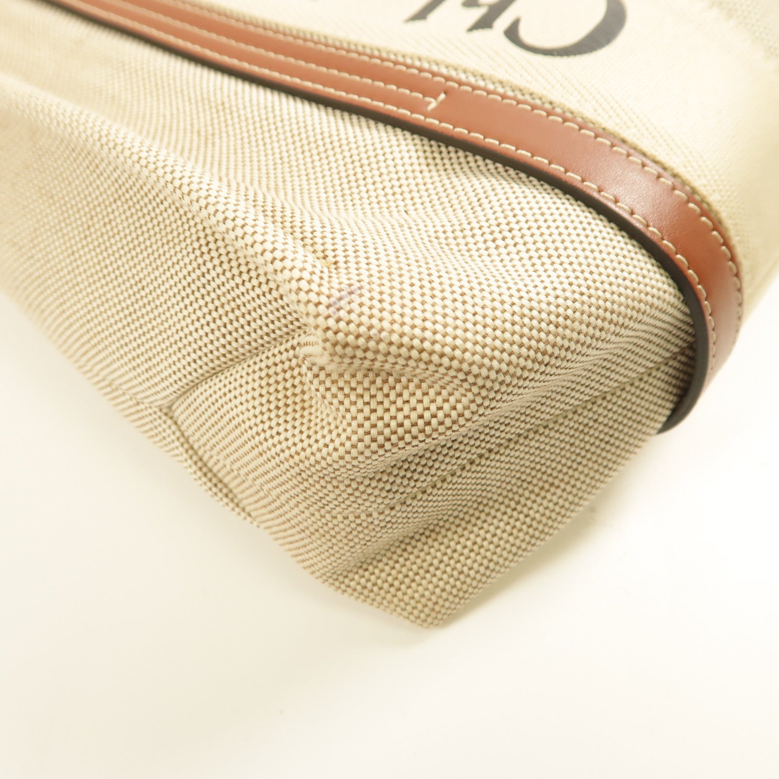 Chloe 帆布Woody Tote手挽袋