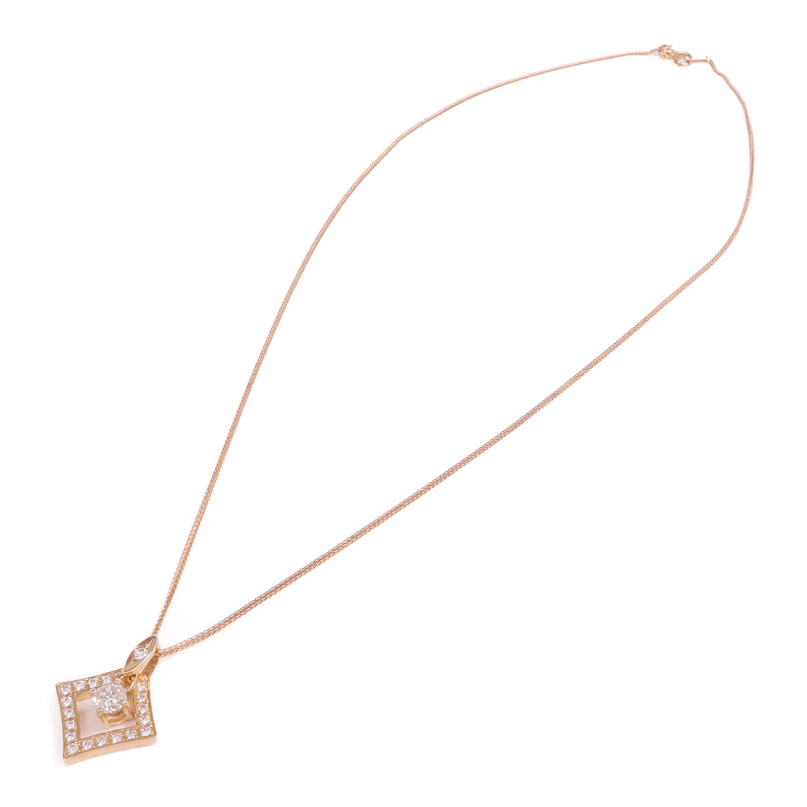 JEWELRY 18K玫瑰金Diamond Necklace鑽石項鍊