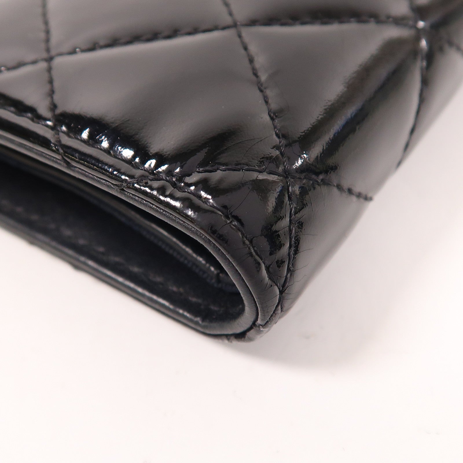 CHANEL 漆皮皮革Long Wallet長錢包