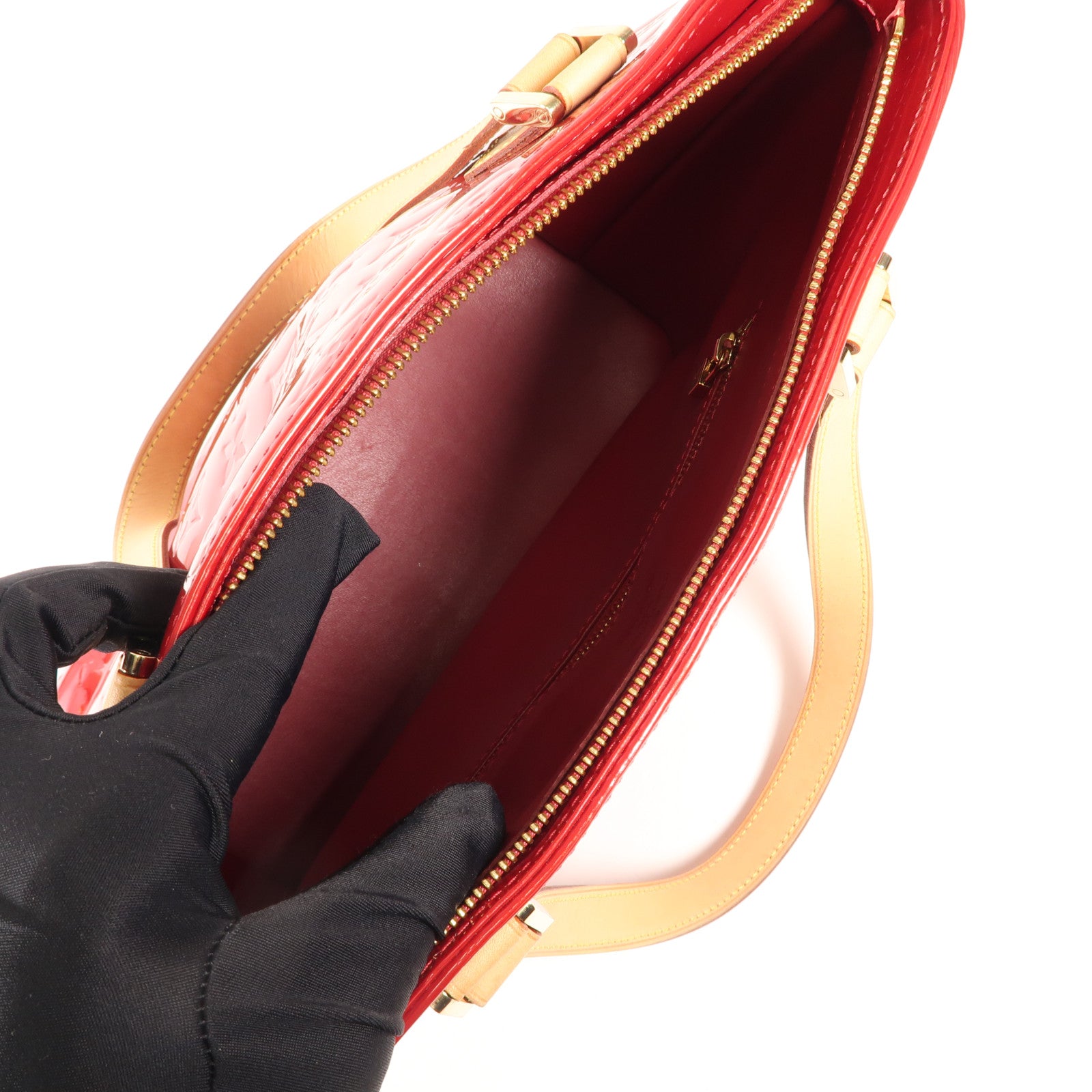 LOUIS VUITTON Vernis Houston Tote金扣手挽袋