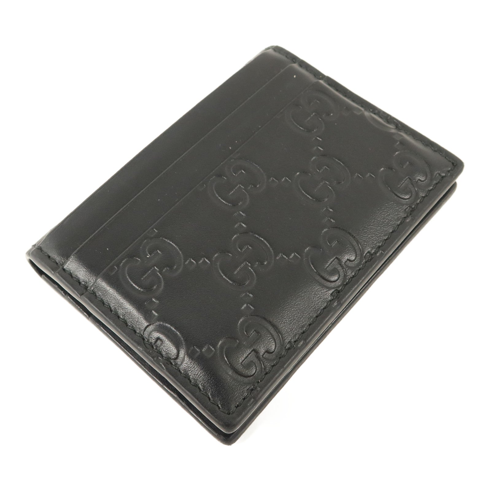GUCCI 牛皮皮革Signature Card Case卡片套