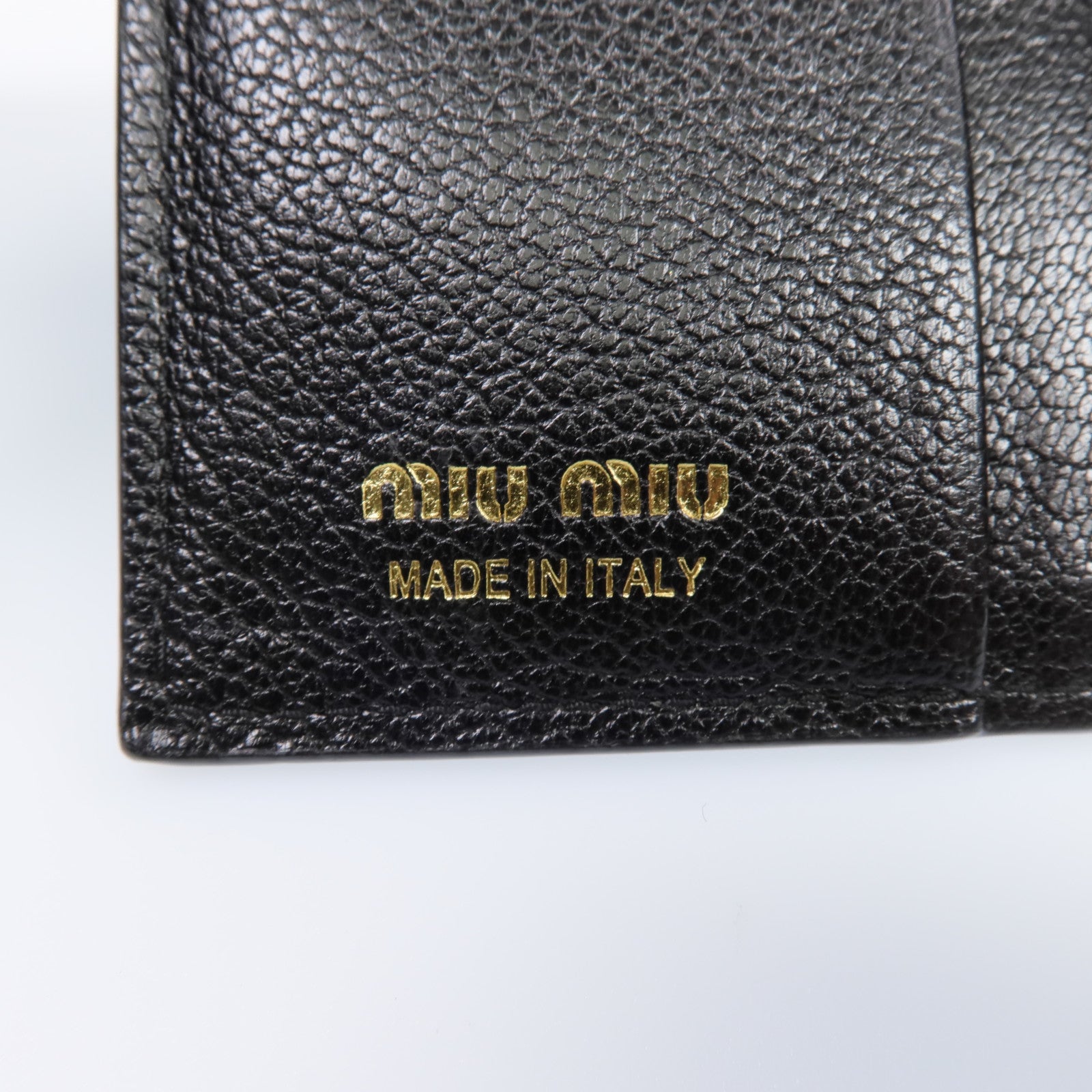 Miu Miu 山羊皮皮革Wallet金扣錢包